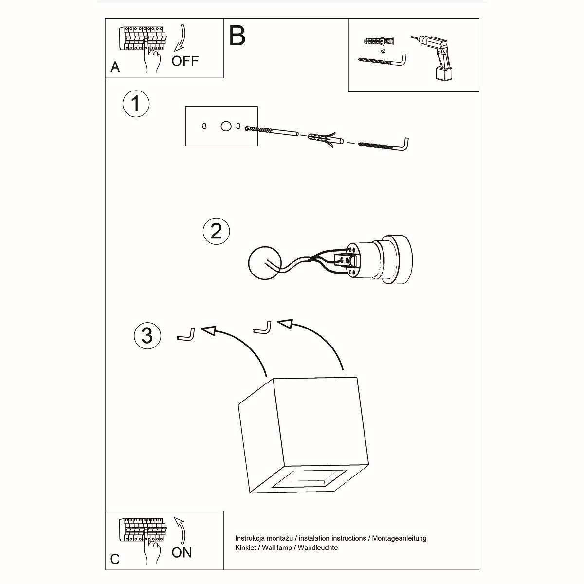 Wall lamp ceramic LEO