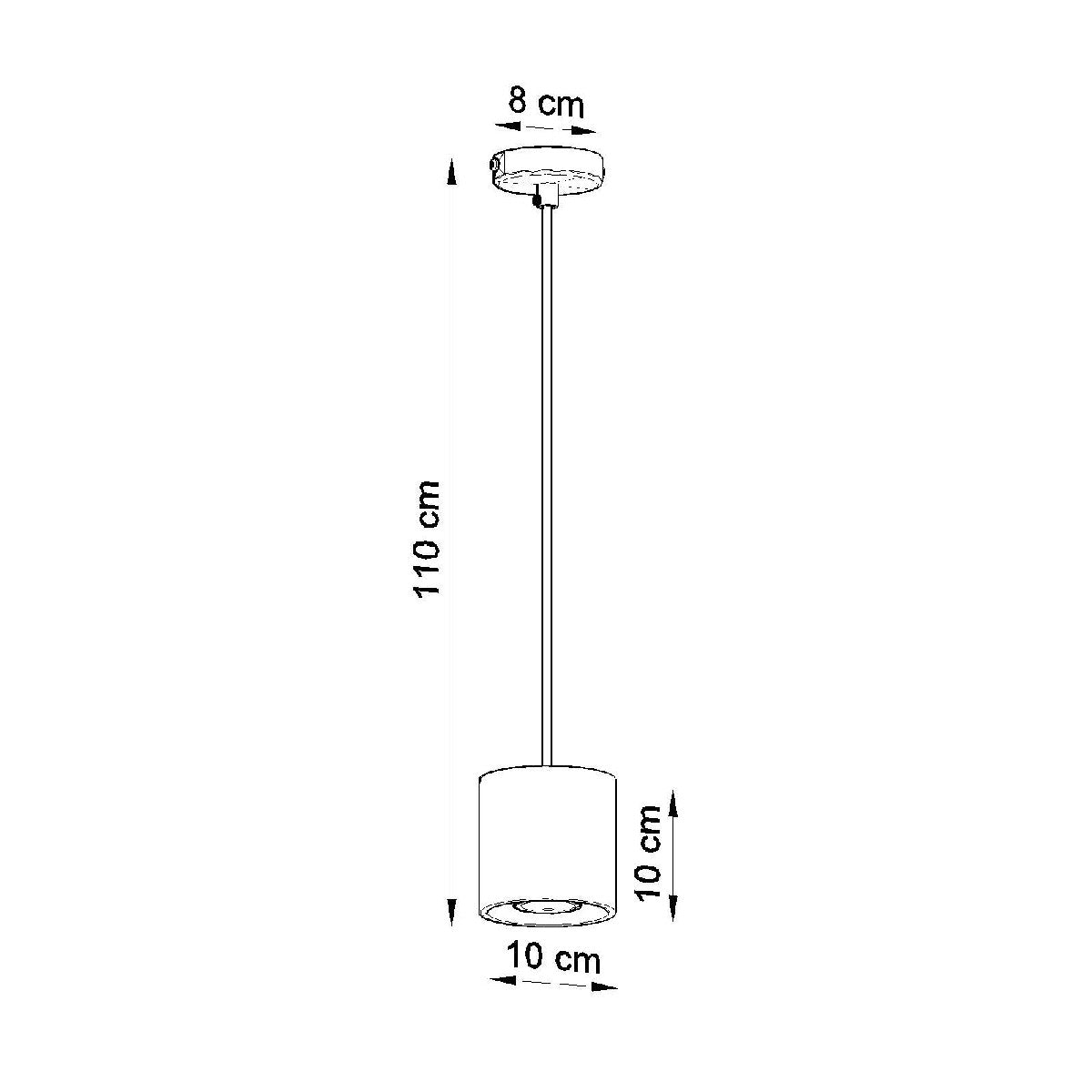 Pendant lamp ORBIS 1 white