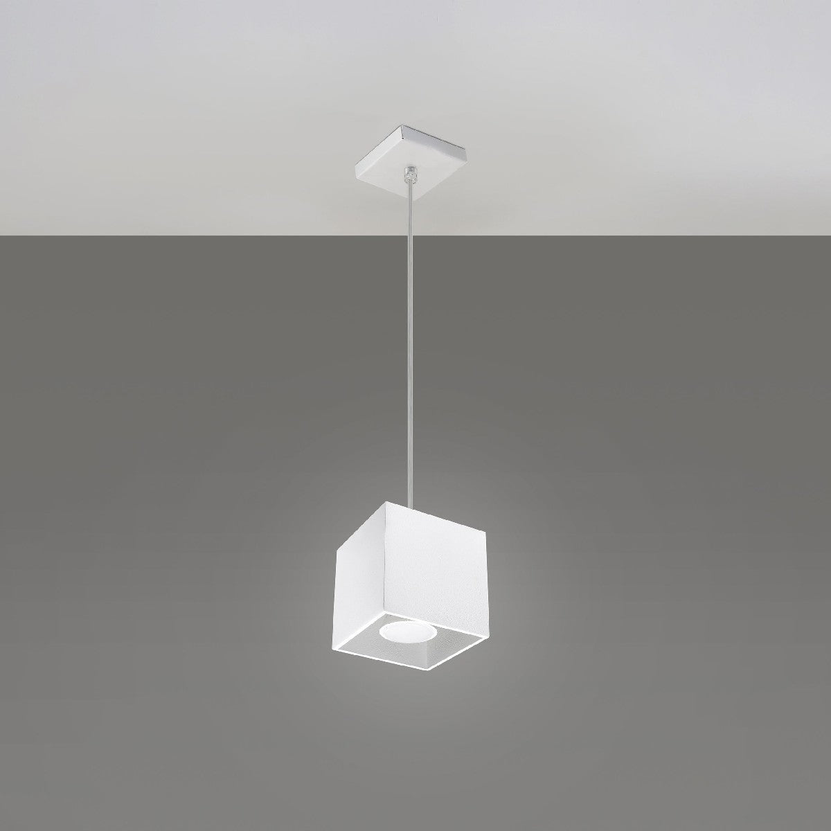 Pendant lamp QUAD 1 white