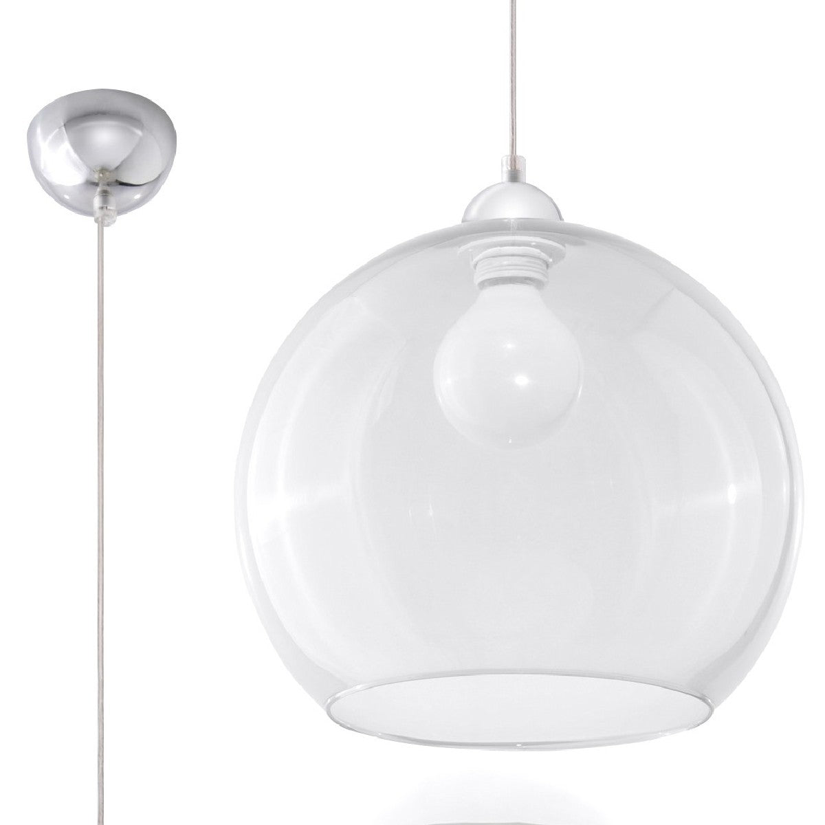 Pendant lamp BALL transparent