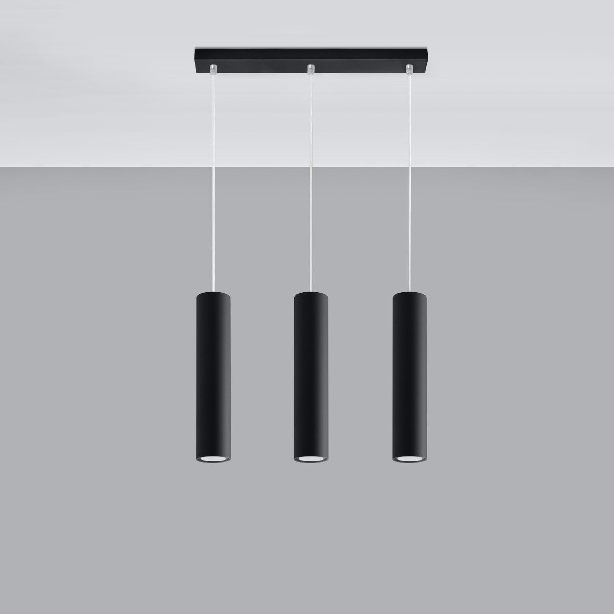 Pendant lamp LAGOS 3L black