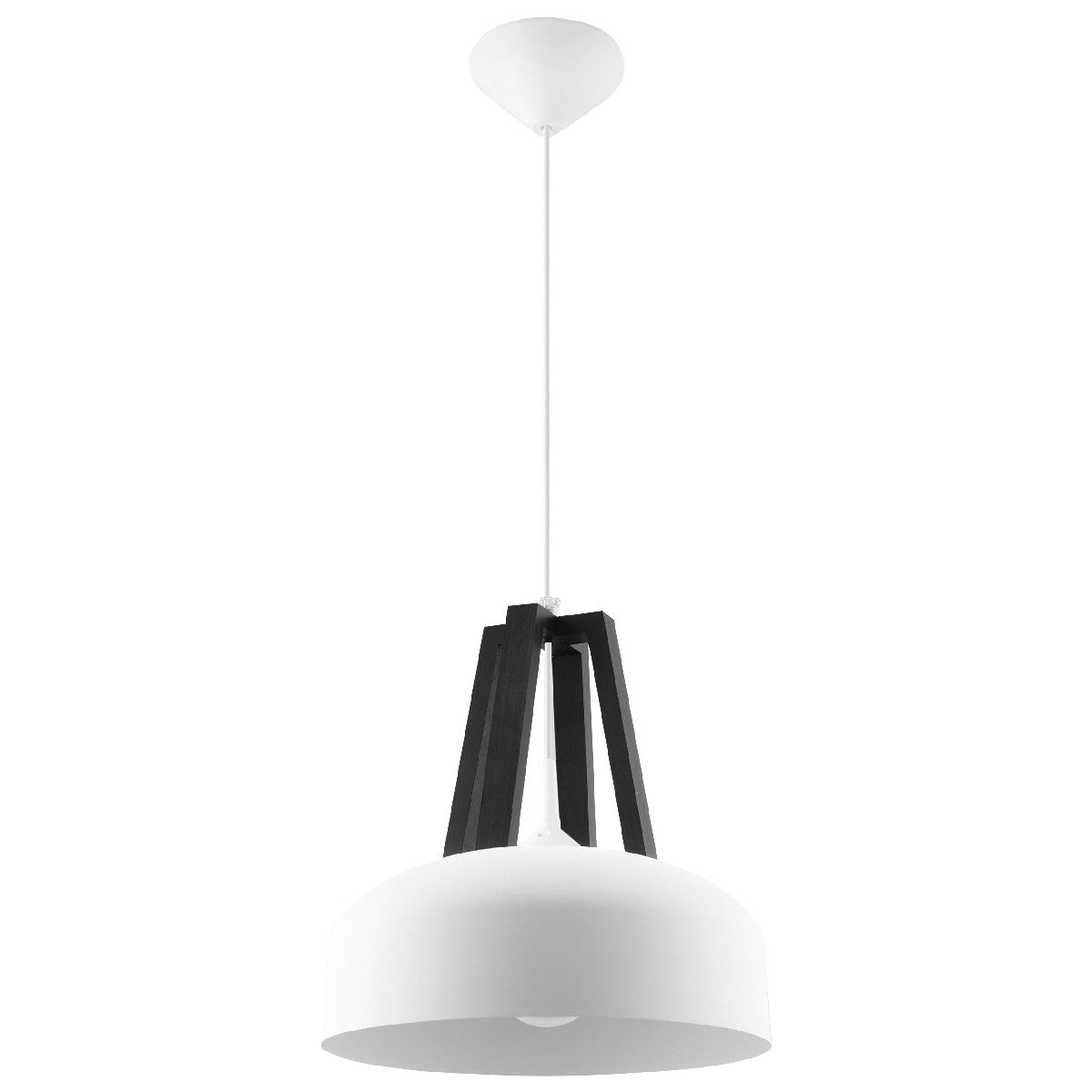 Pendant lamp CASCO white/black