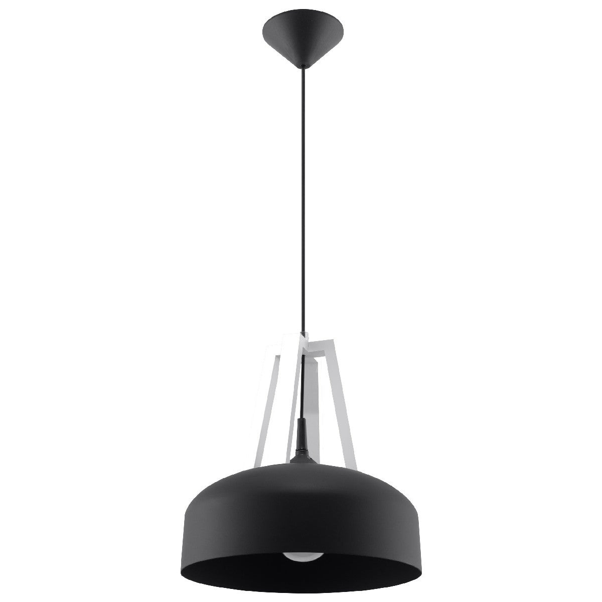 Pendant lamp CASCO black/white