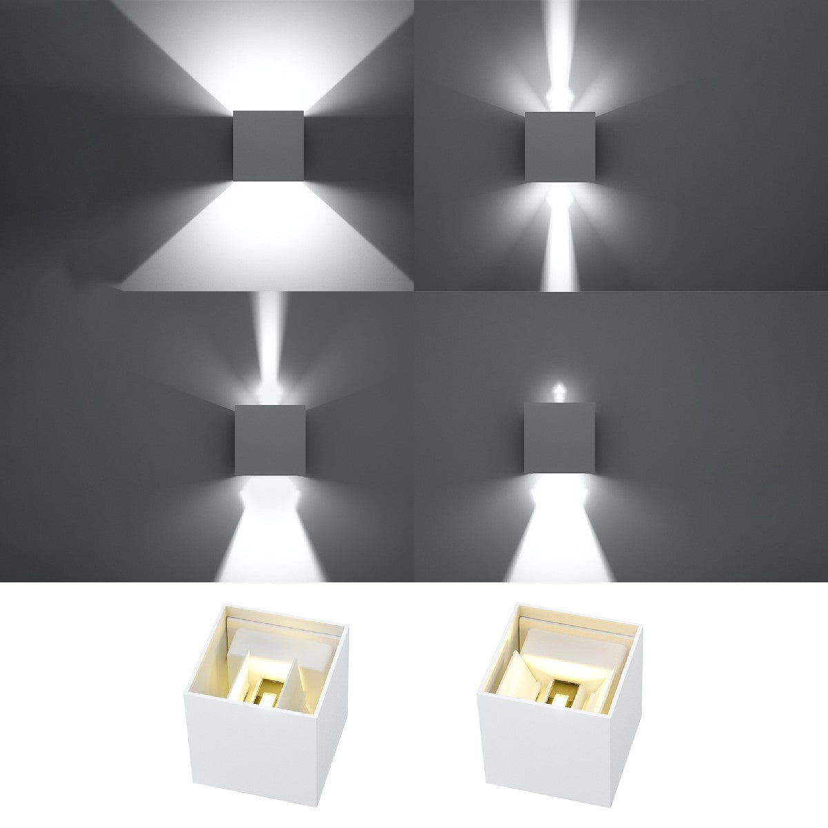 Wall lamp LUCA white LED IP54