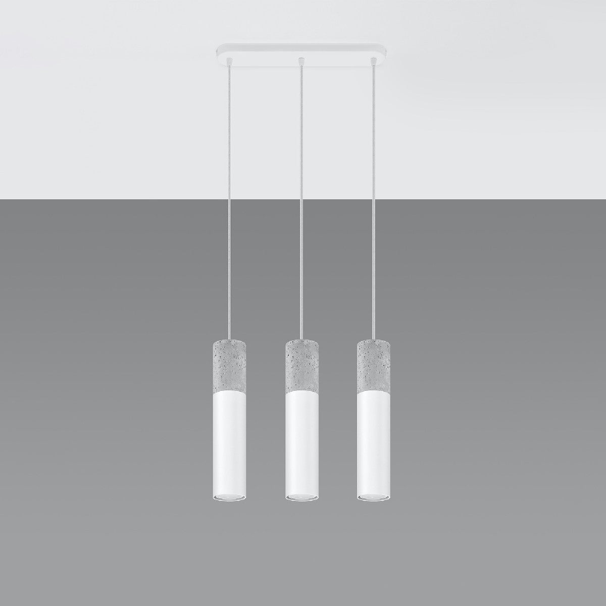 Pendant lamp BORGIO 3L white