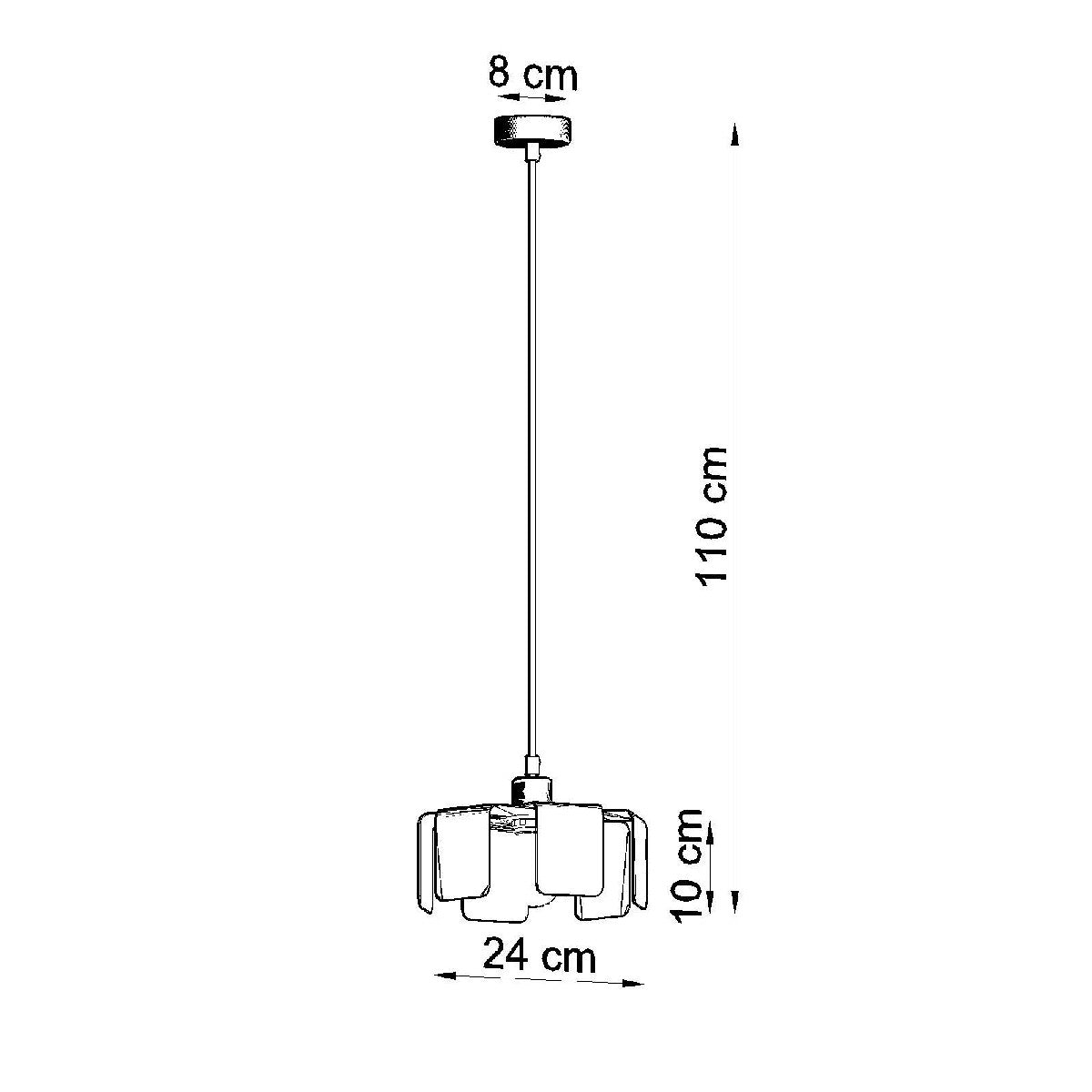 Pendant lamp TULIP black