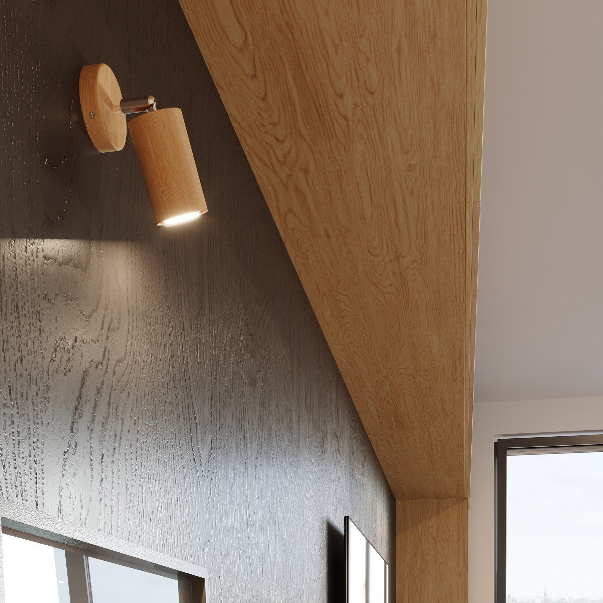 Wall lamp BERG natural wood