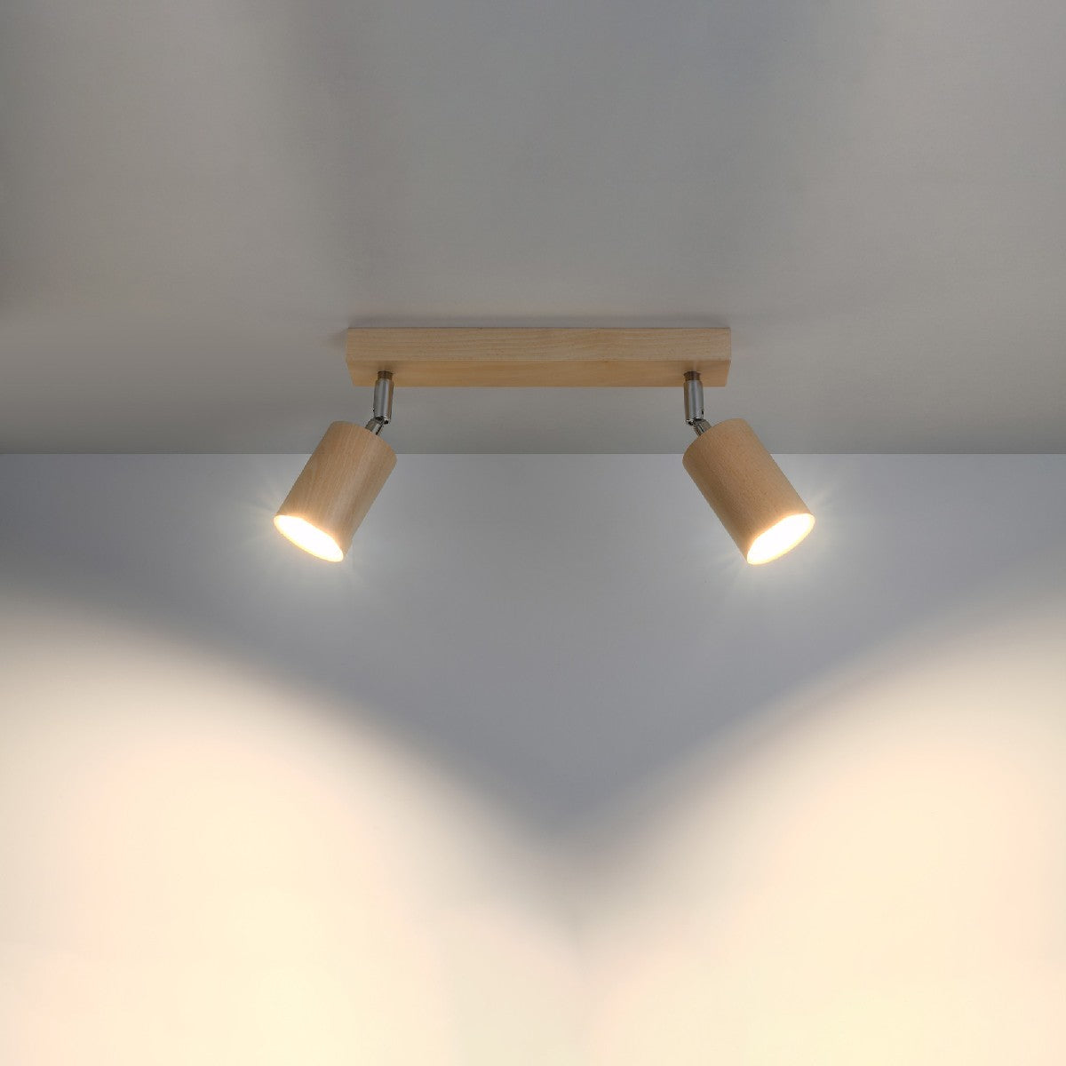 Ceiling Lamp BERG 2 natural wood