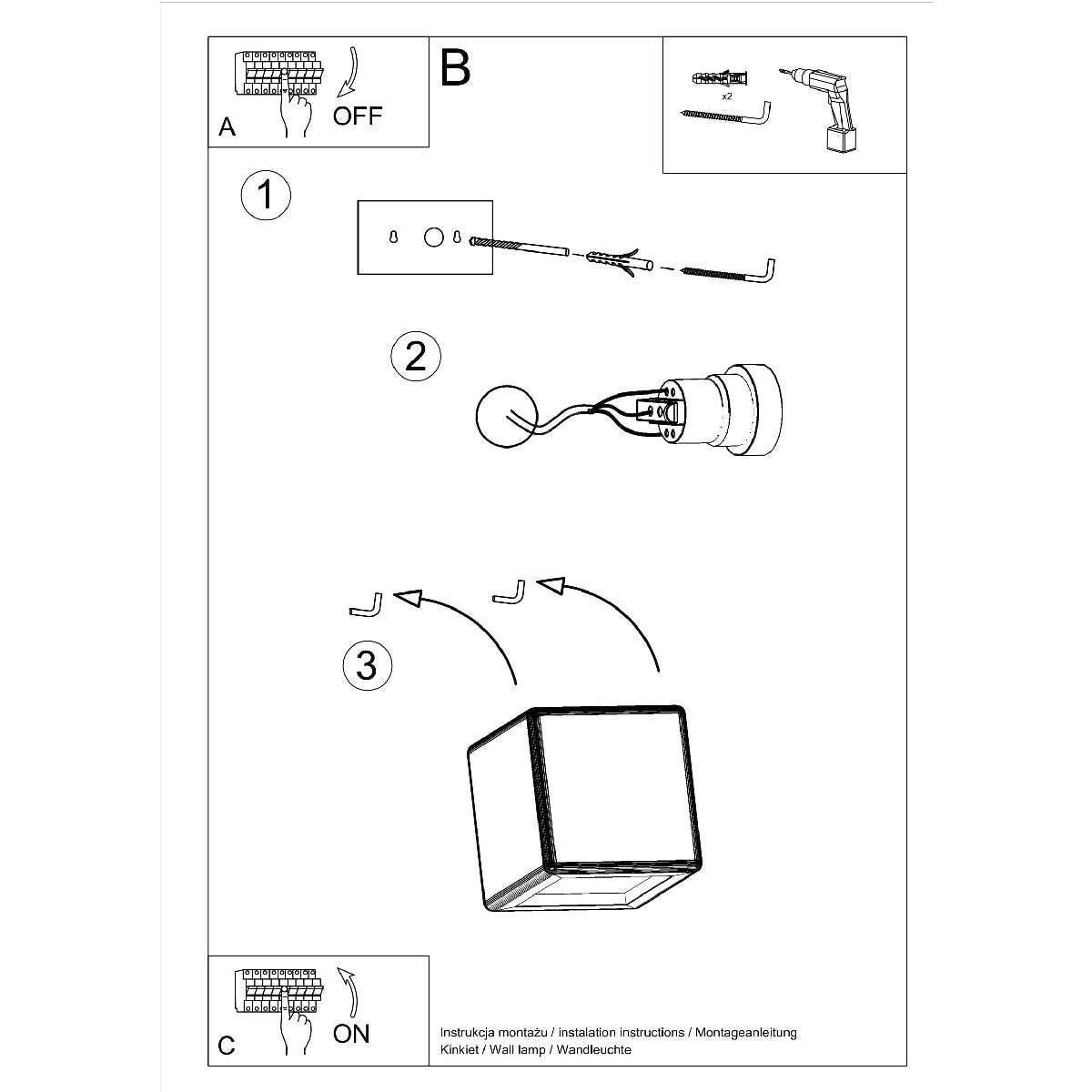 Wall lamp ceramic NESTA