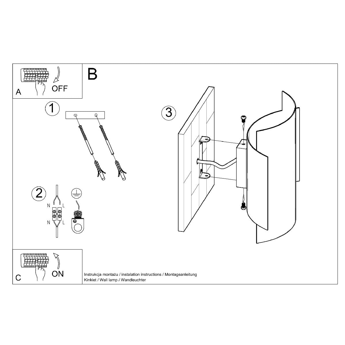 Wall lamp IMPACT white