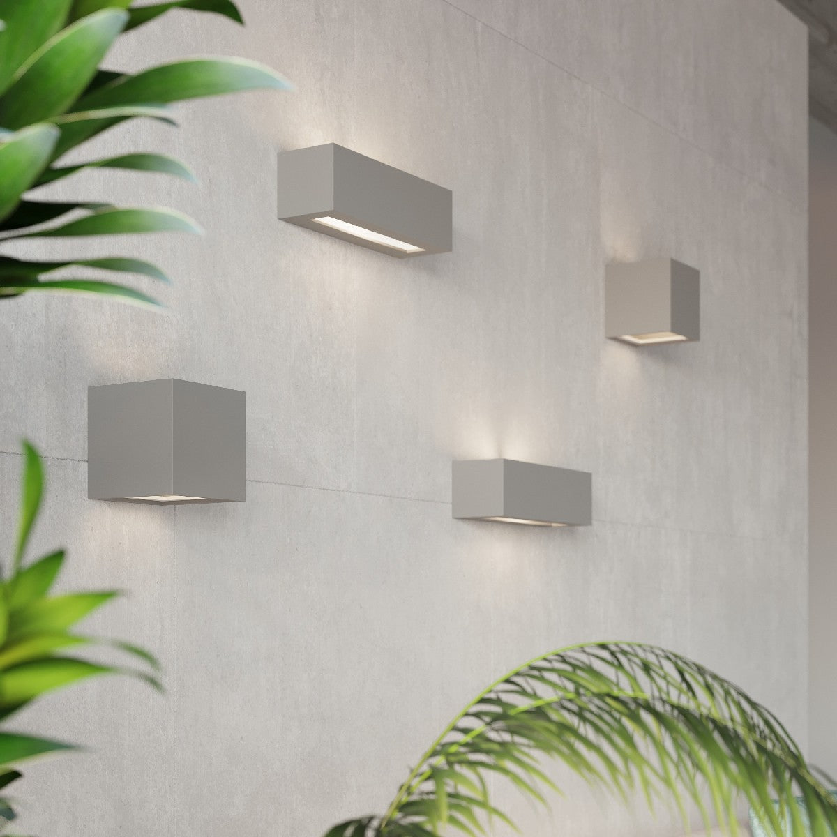 Wall lamp ceramic VEGA grey