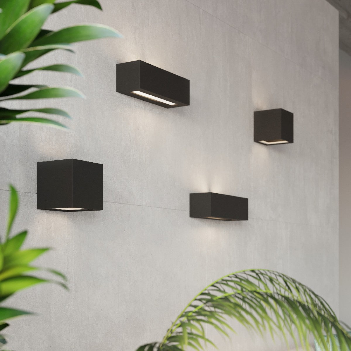 Wall lamp ceramic VEGA black