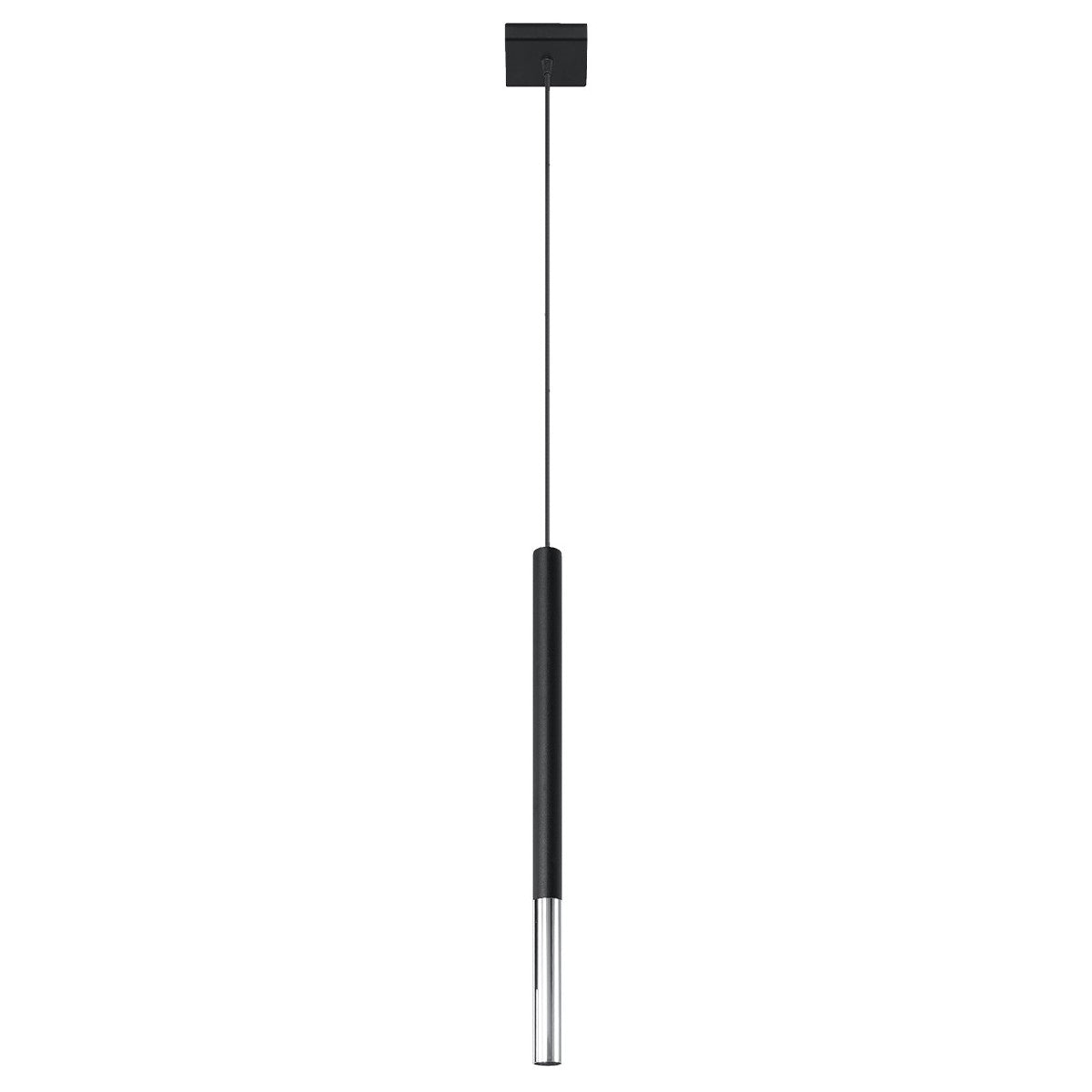 Pendant lamp MOZAICA 1 black/chrome