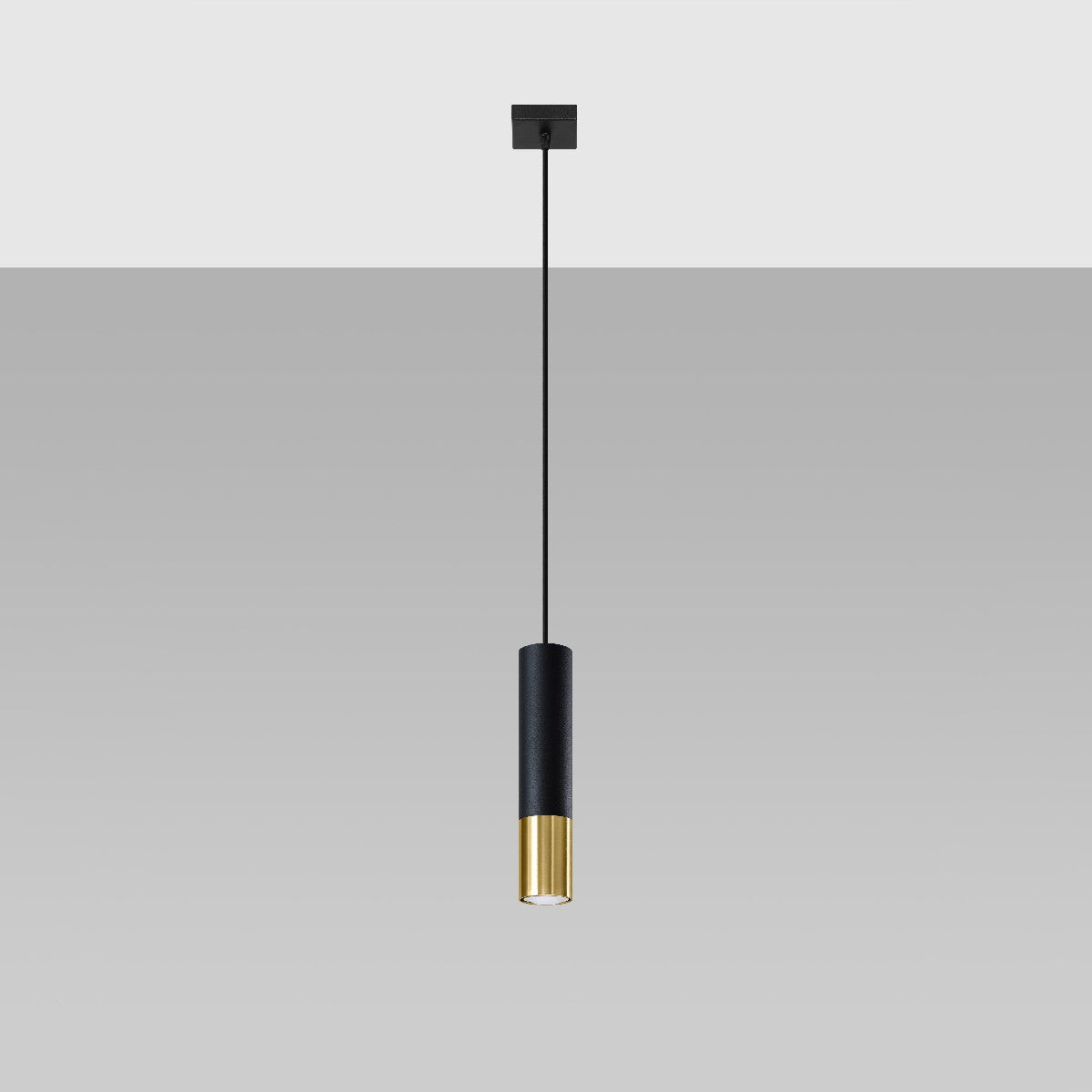 Pendant lamp LOOPEZ 1 black/golden