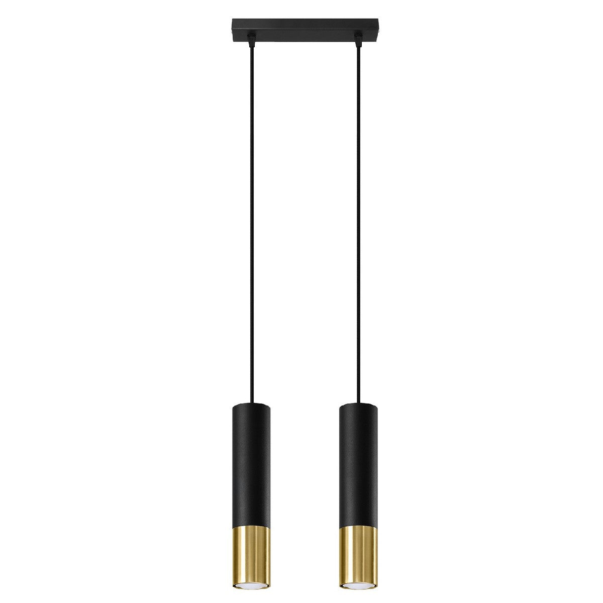 Pendant lamp LOOPEZ 2 black/golden