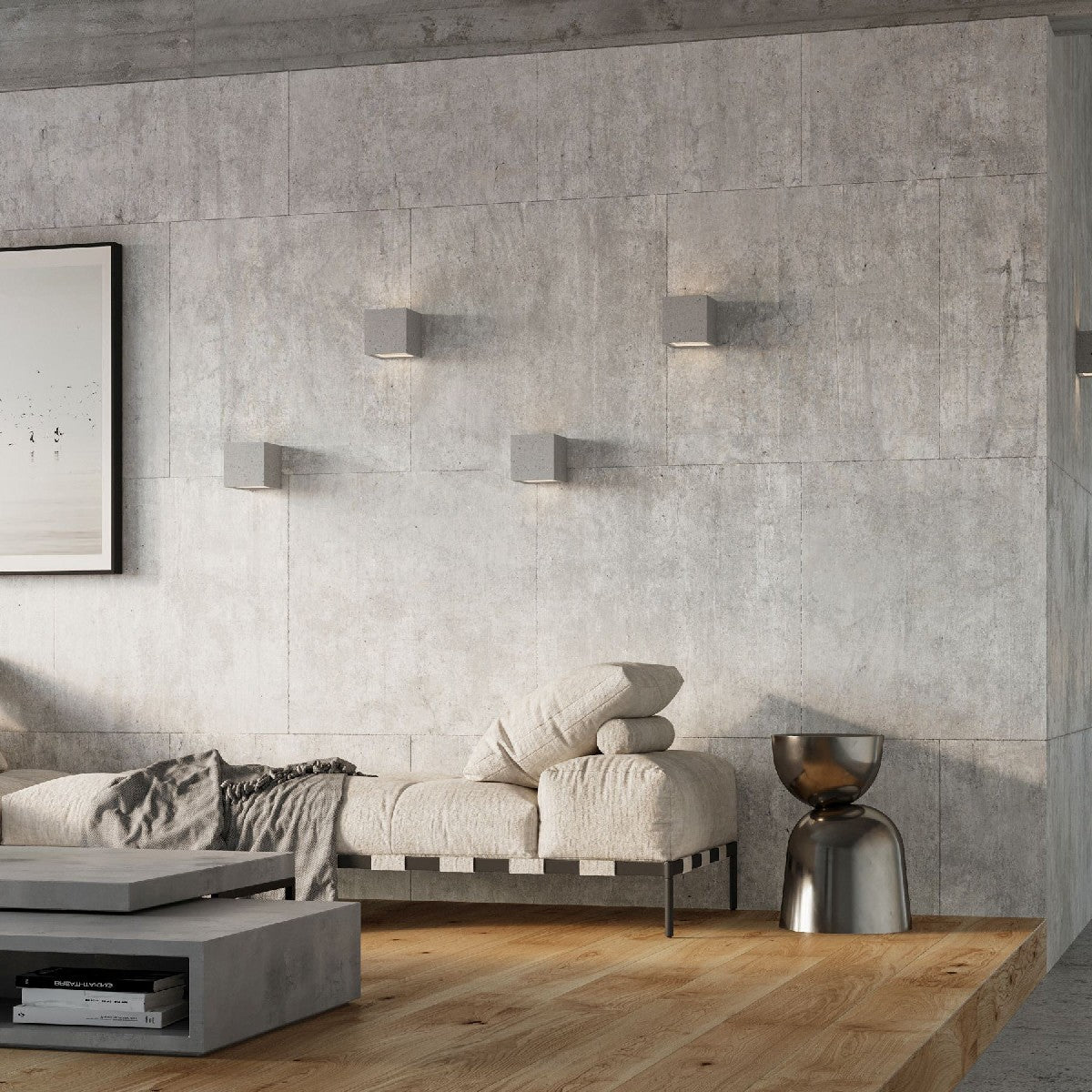 Wall lamp LEO concrete