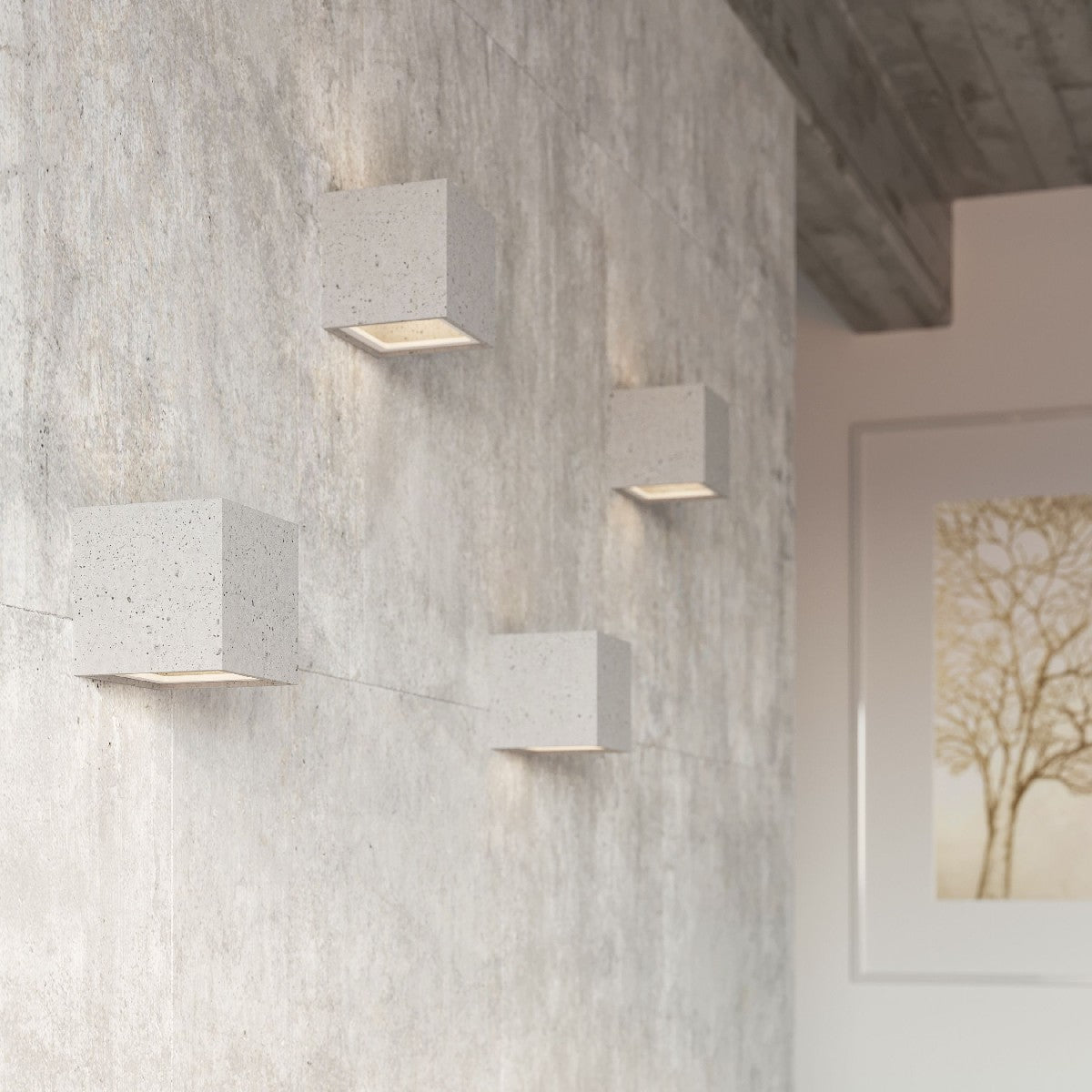 Wall lamp LEO concrete