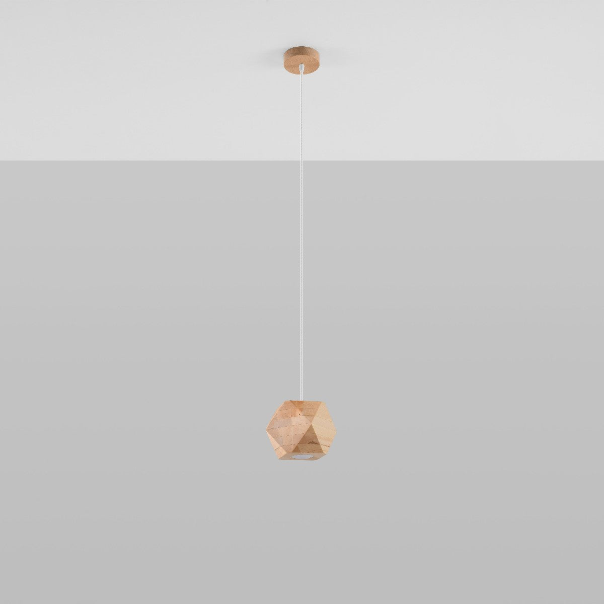 Pendant lamp WOODY natural wood