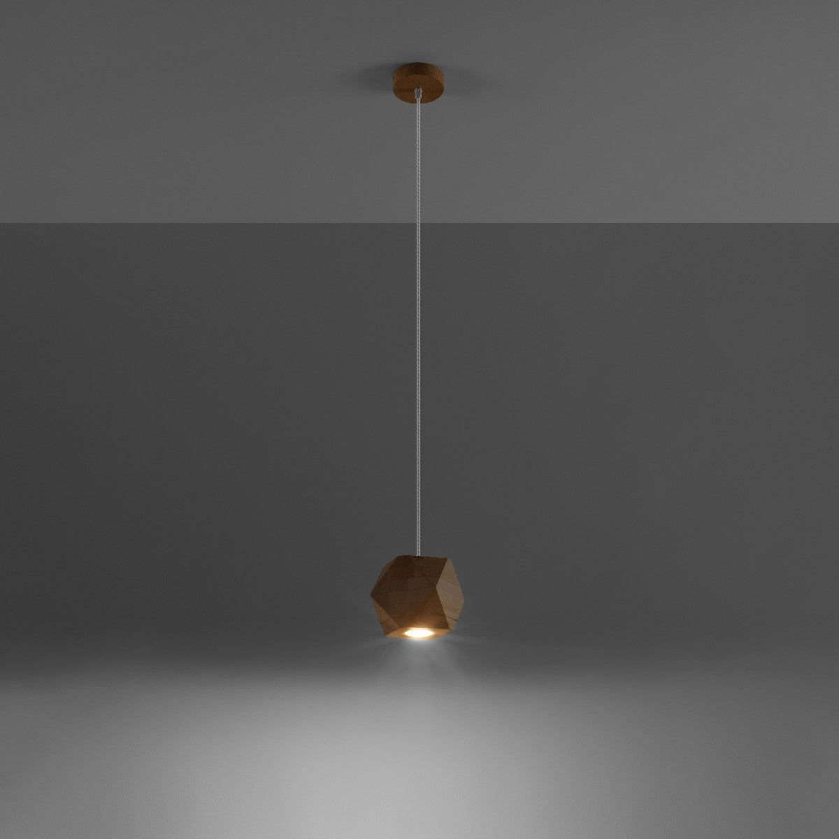 Pendant lamp WOODY natural wood