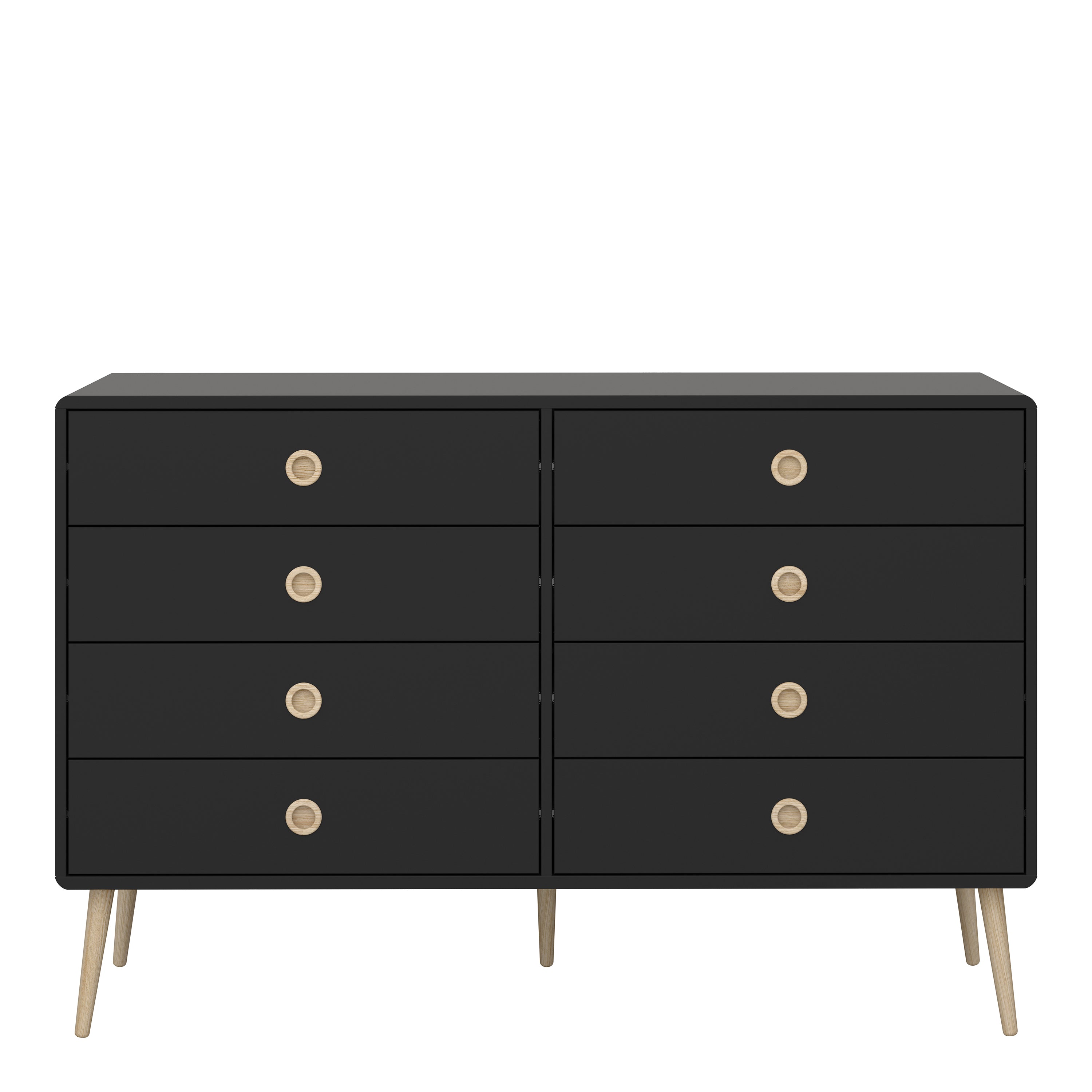 Softline 4 + 4 Wide Chest Black Painted