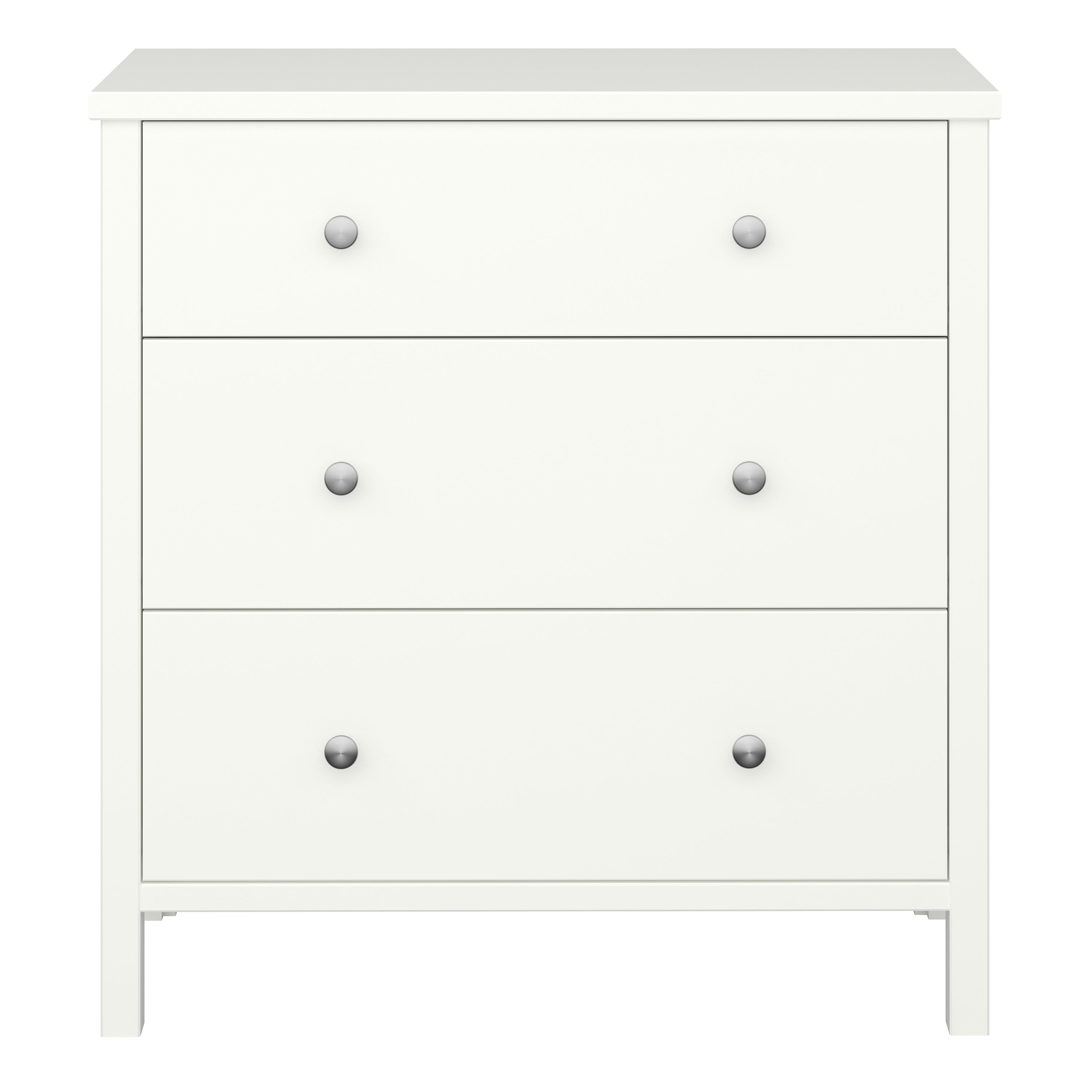 Tromso 3 Drawer Chest Off White