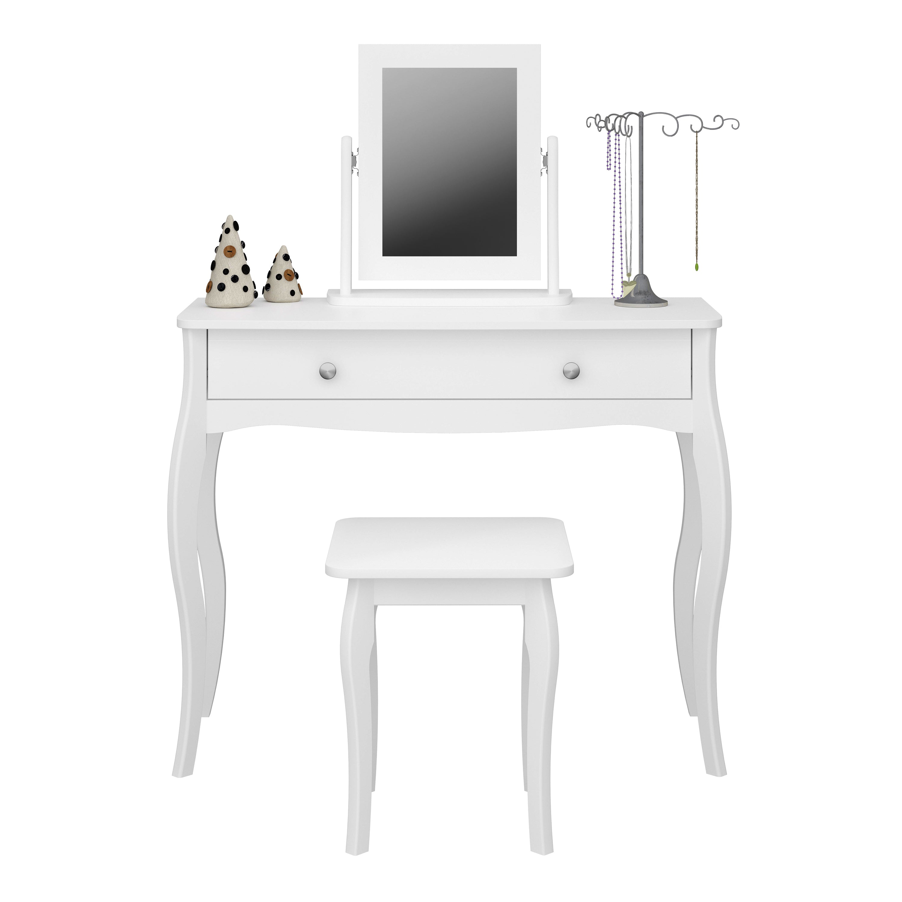 Baroque Stool White