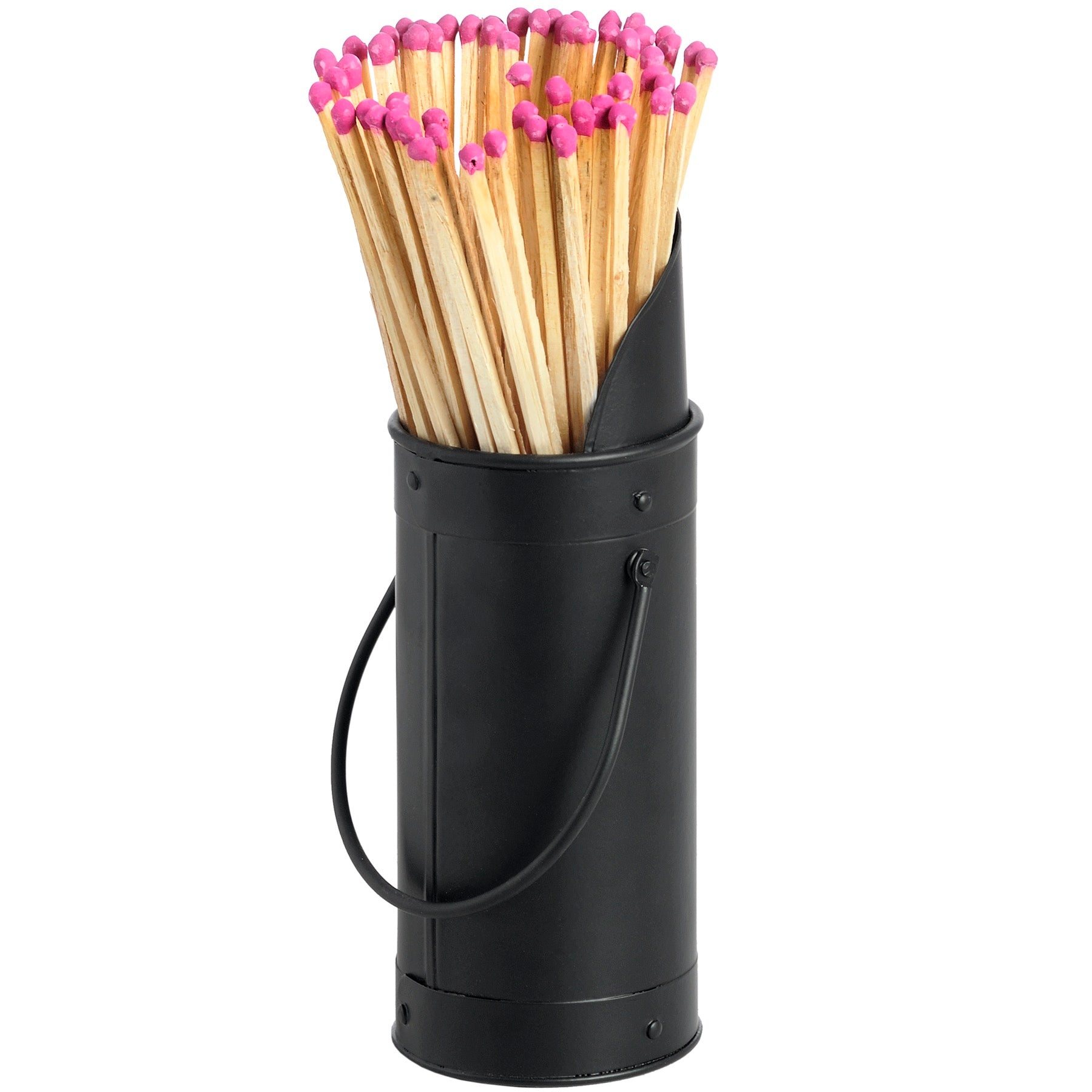 Black Matchstick Holder with 60 Matches