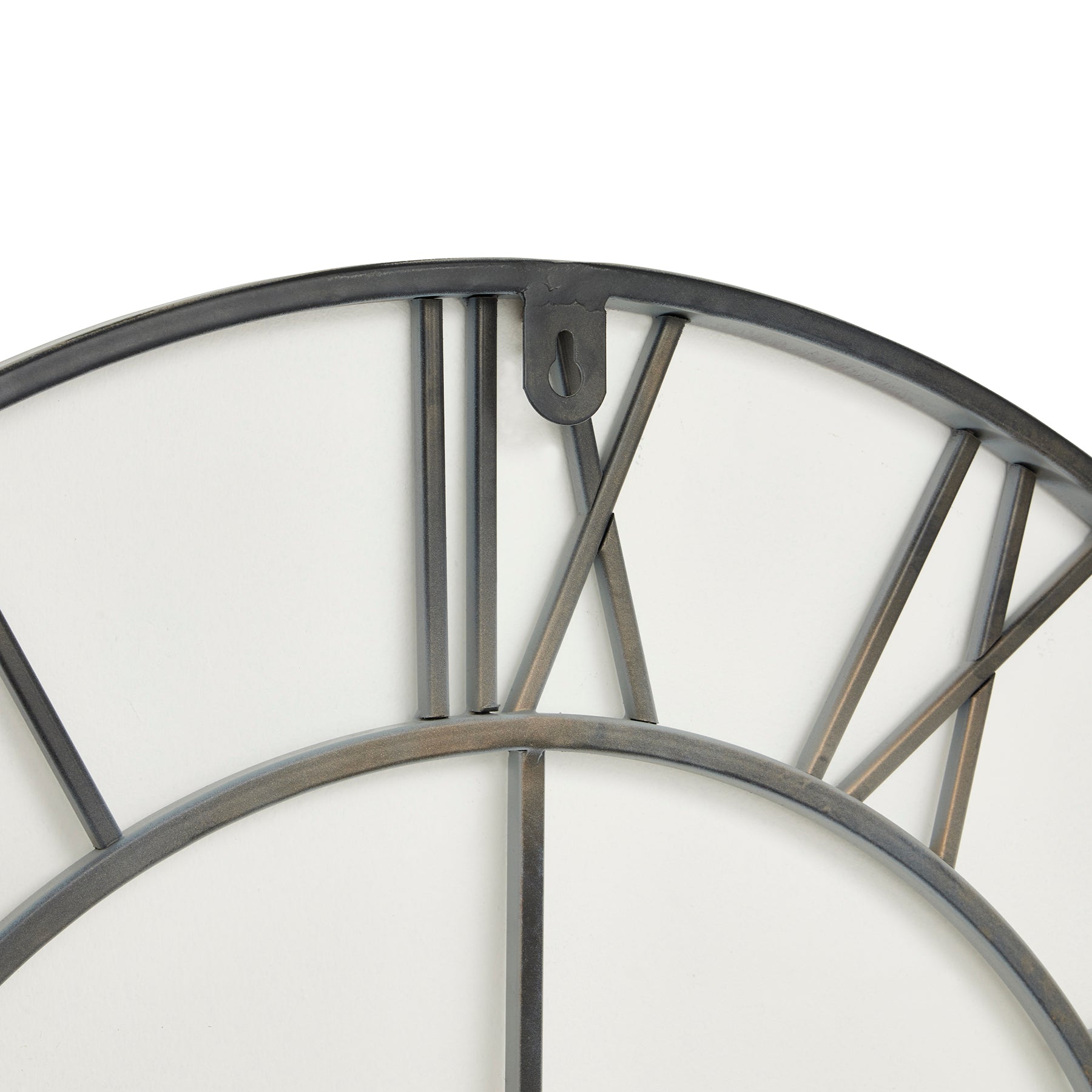 Grey Skeleton Wall Clock