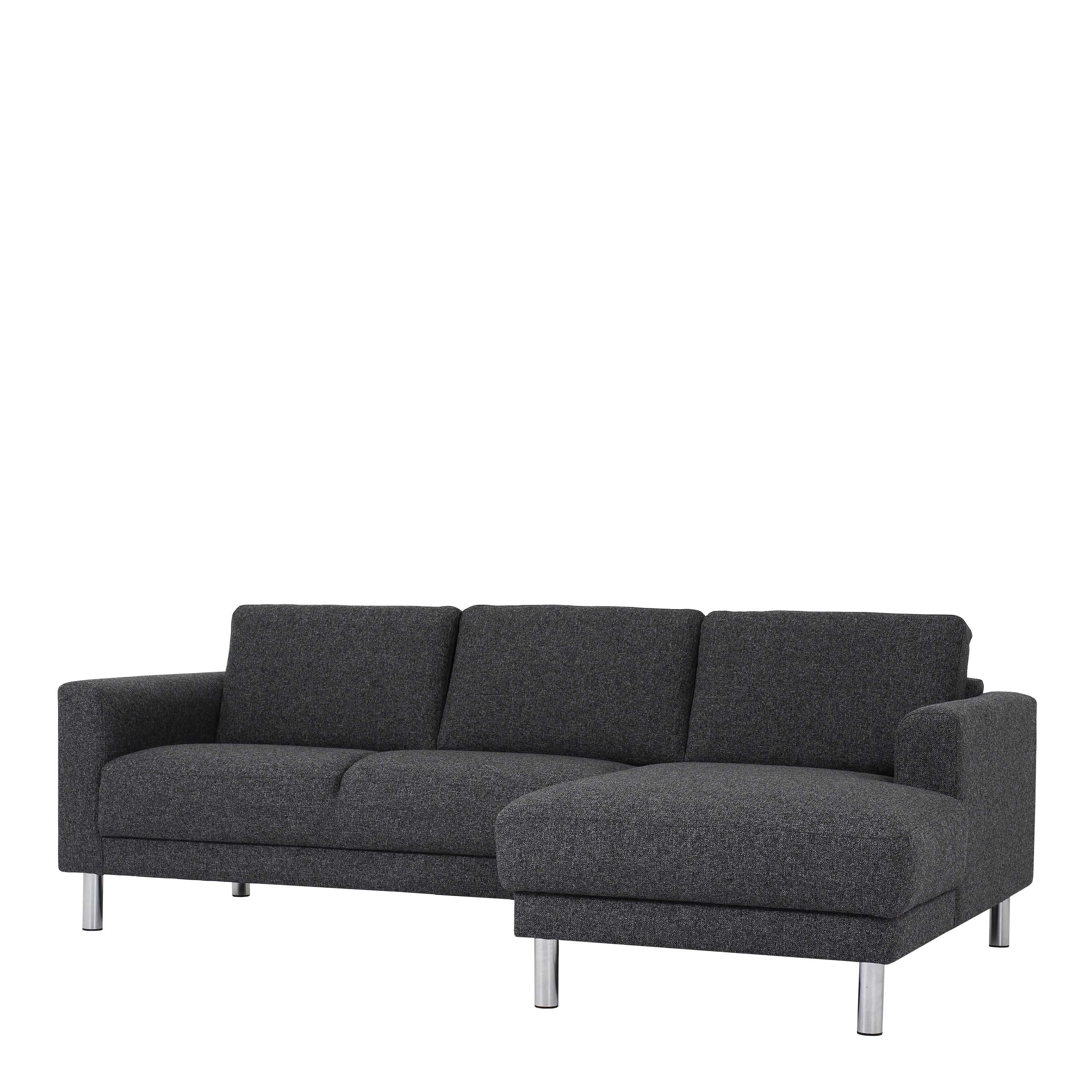 Cleveland Chaiselongue Sofa (RH) in Nova Anthracite