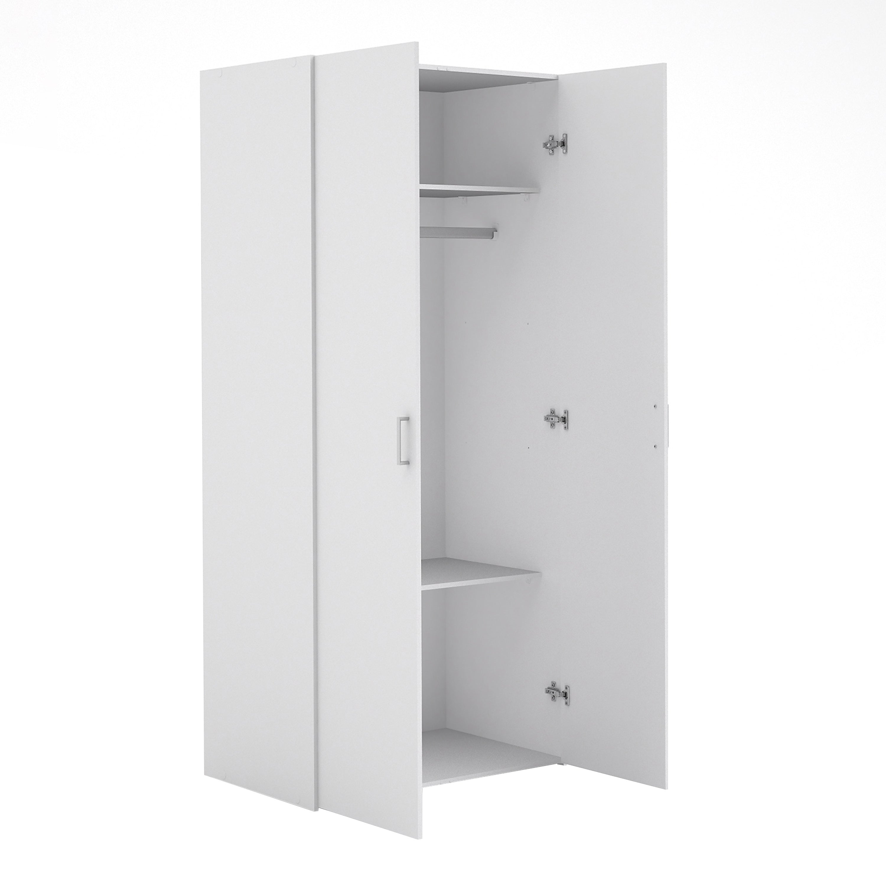 Space Wardrobe with 2 doors White 1750