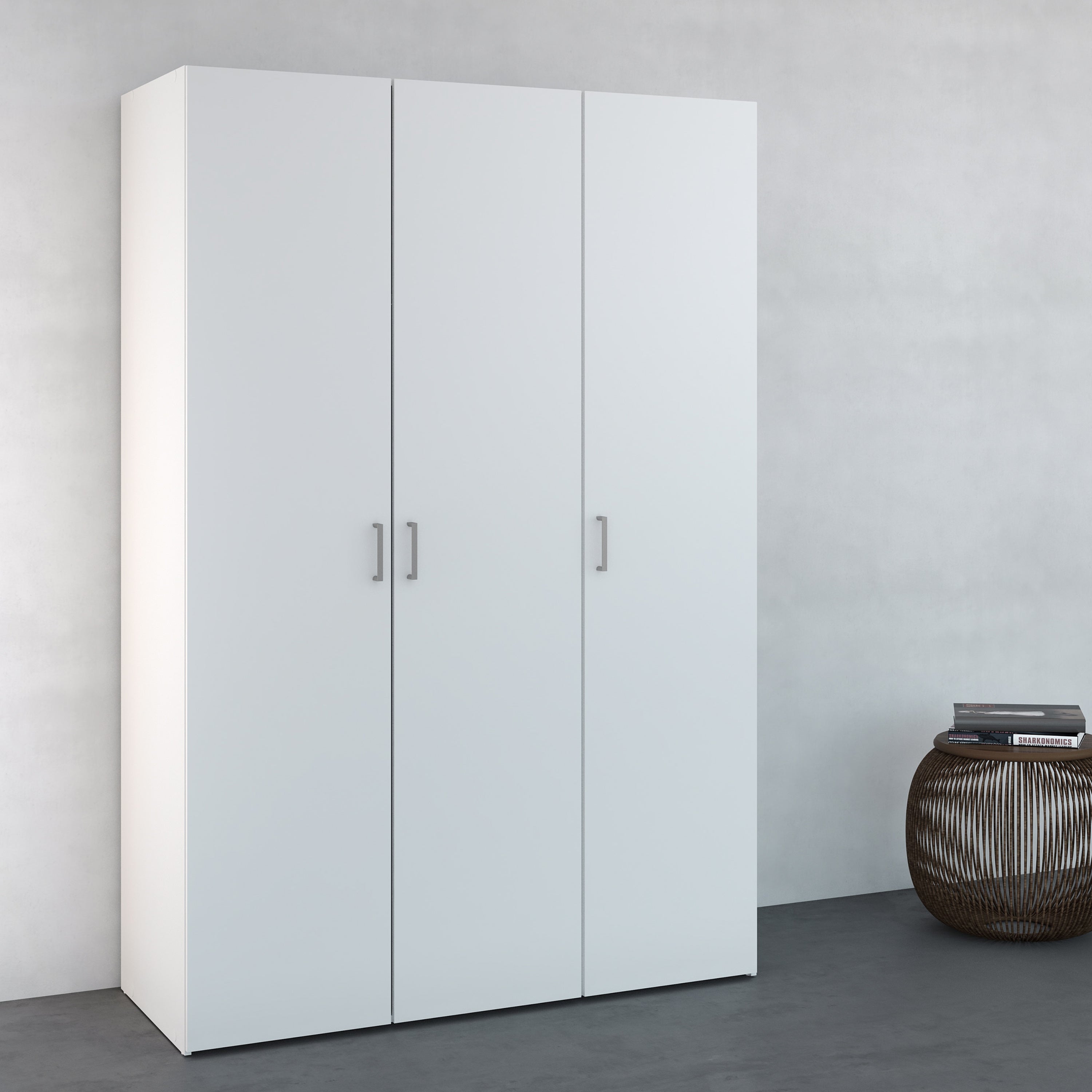 Space Wardrobe with 3 doors White 1750