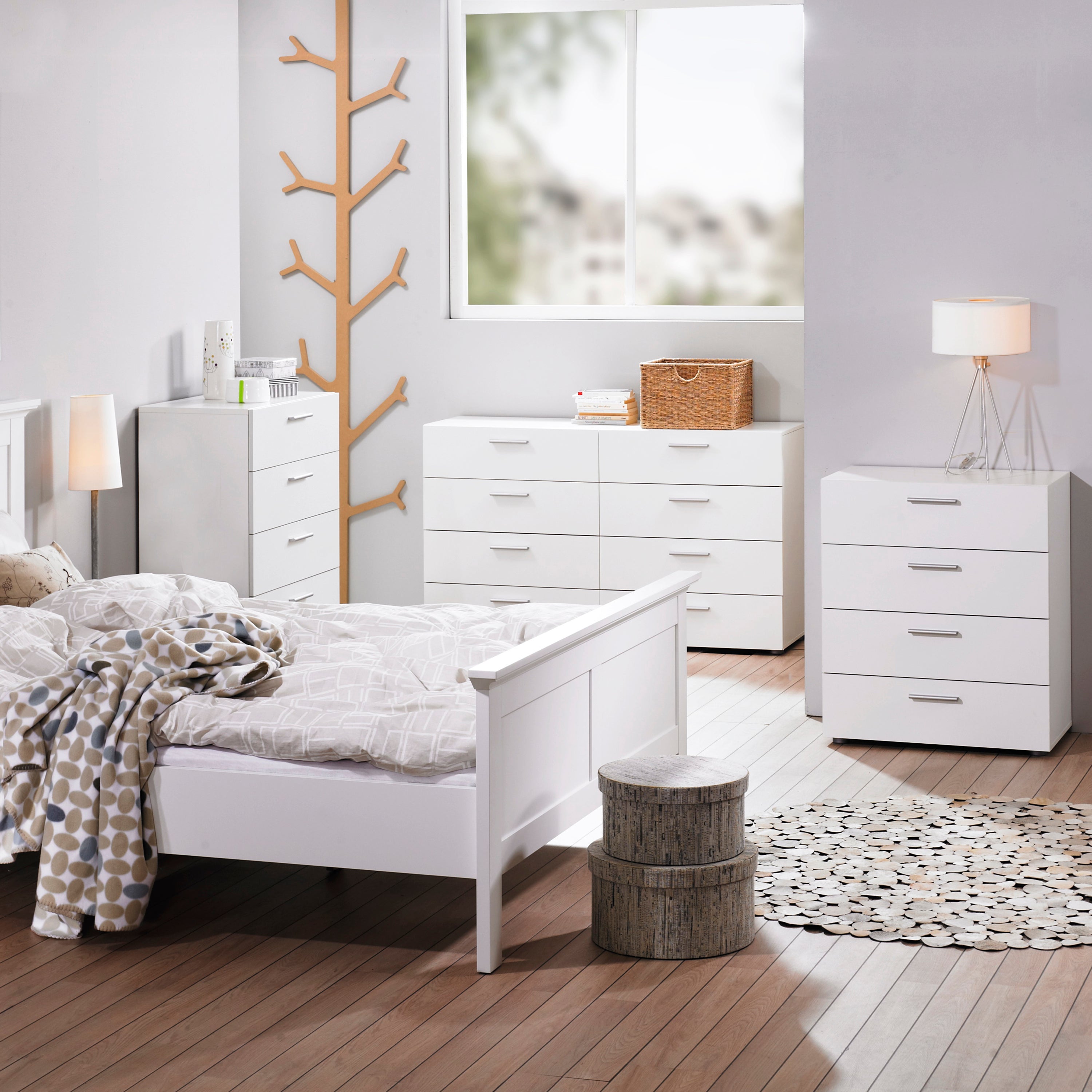 Pepe Chest of 4 Drawers in White