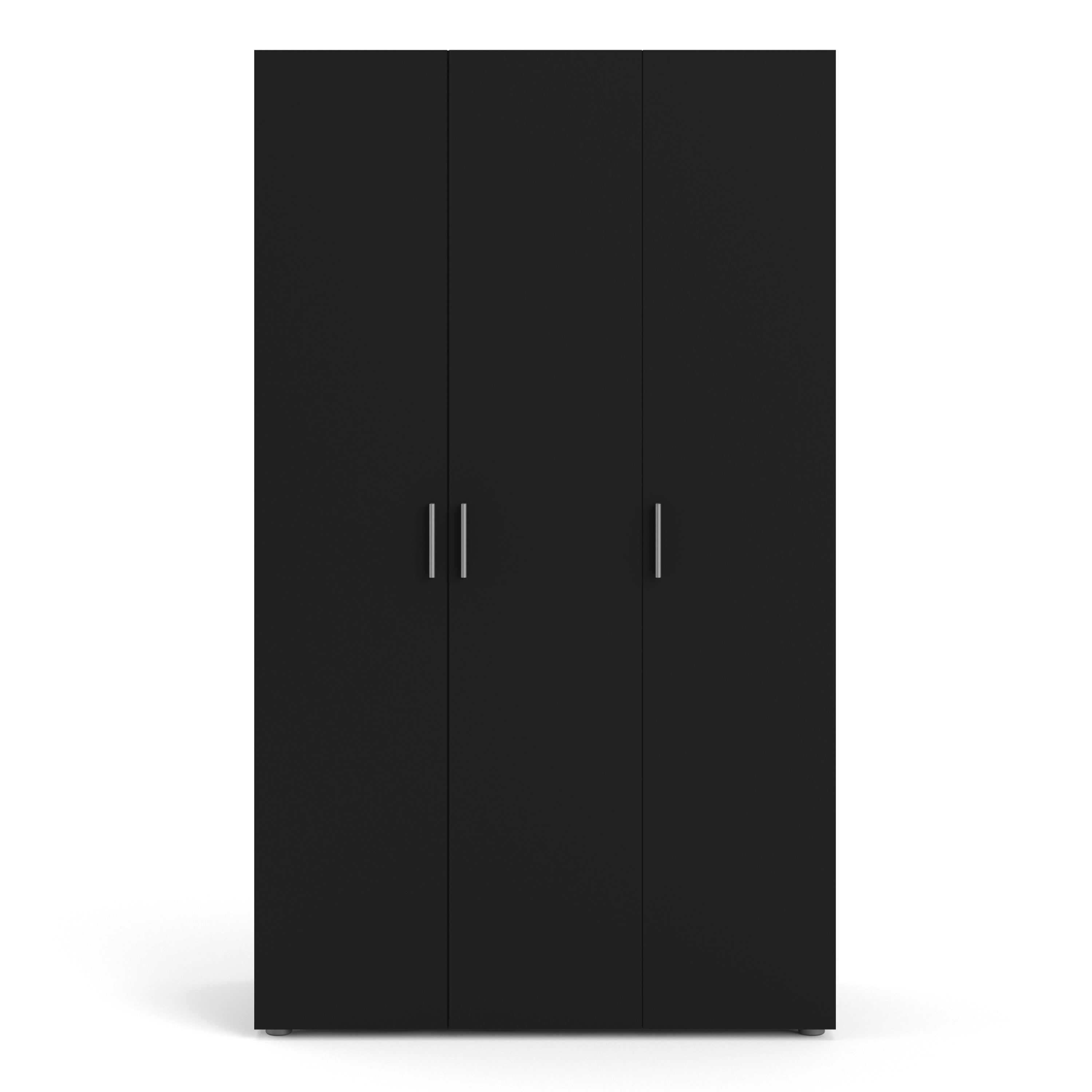 Pepe Wardrobe with 3 doors in Black