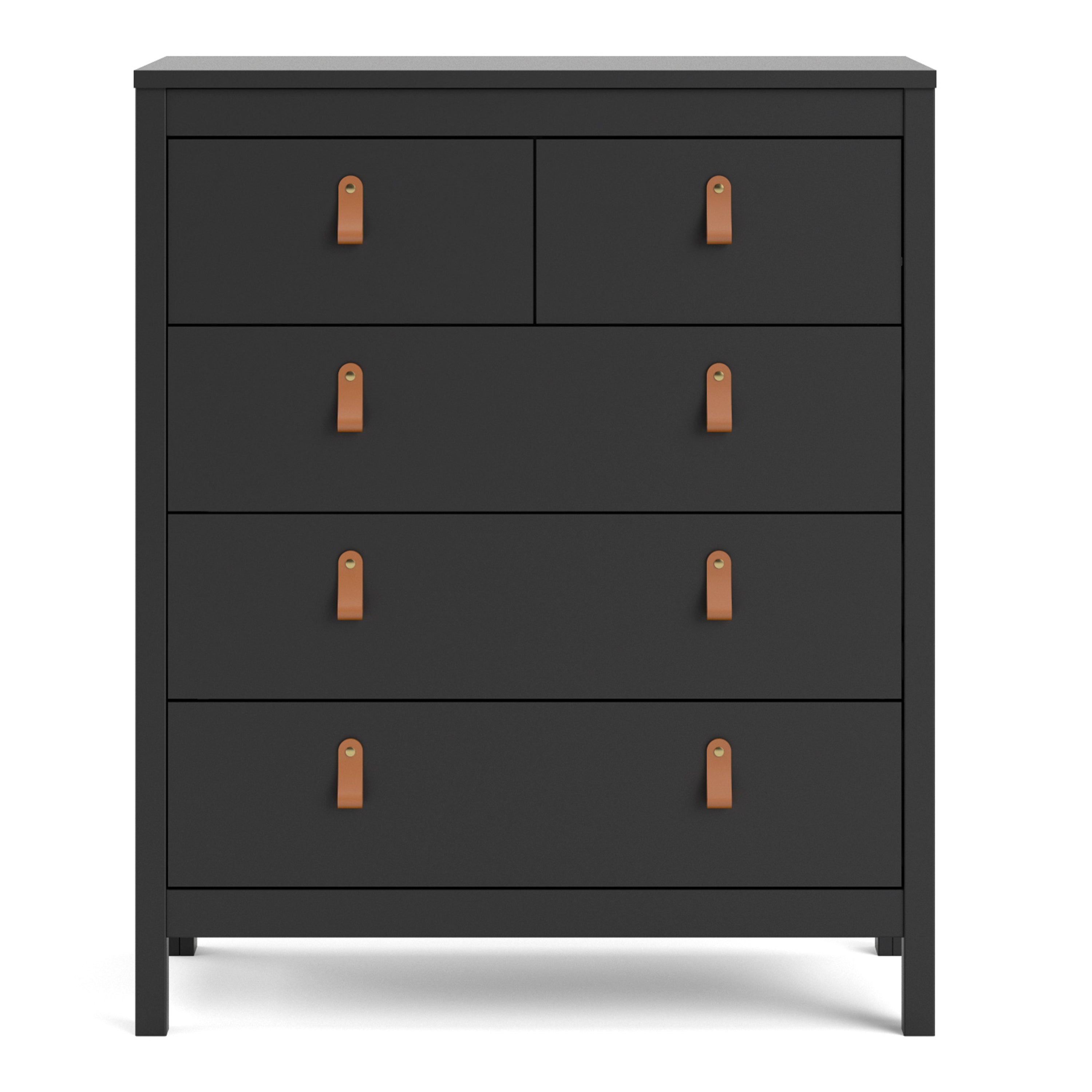 Barcelona Chest 3+2 drawers in Matt Black