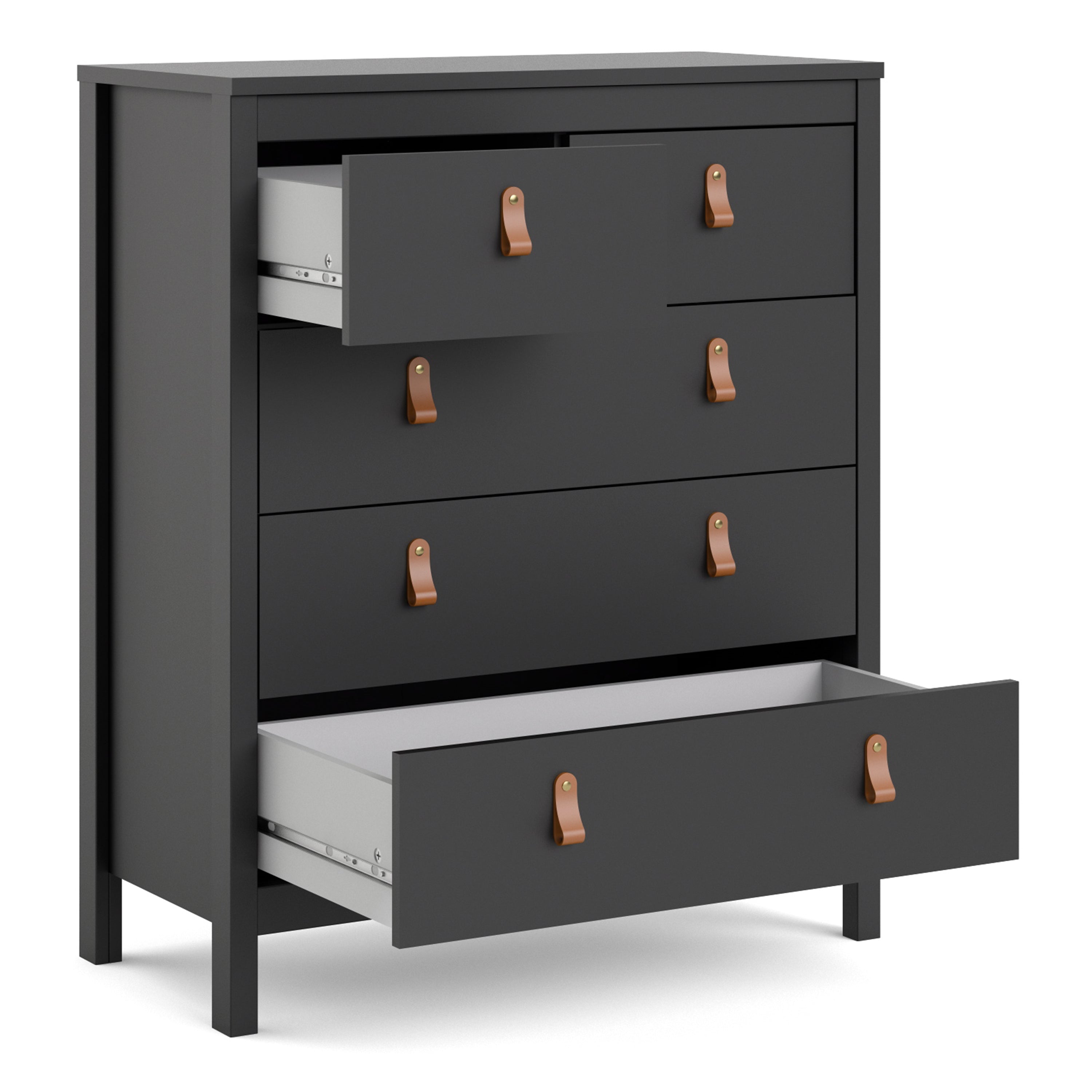 Barcelona Chest 3+2 drawers in Matt Black