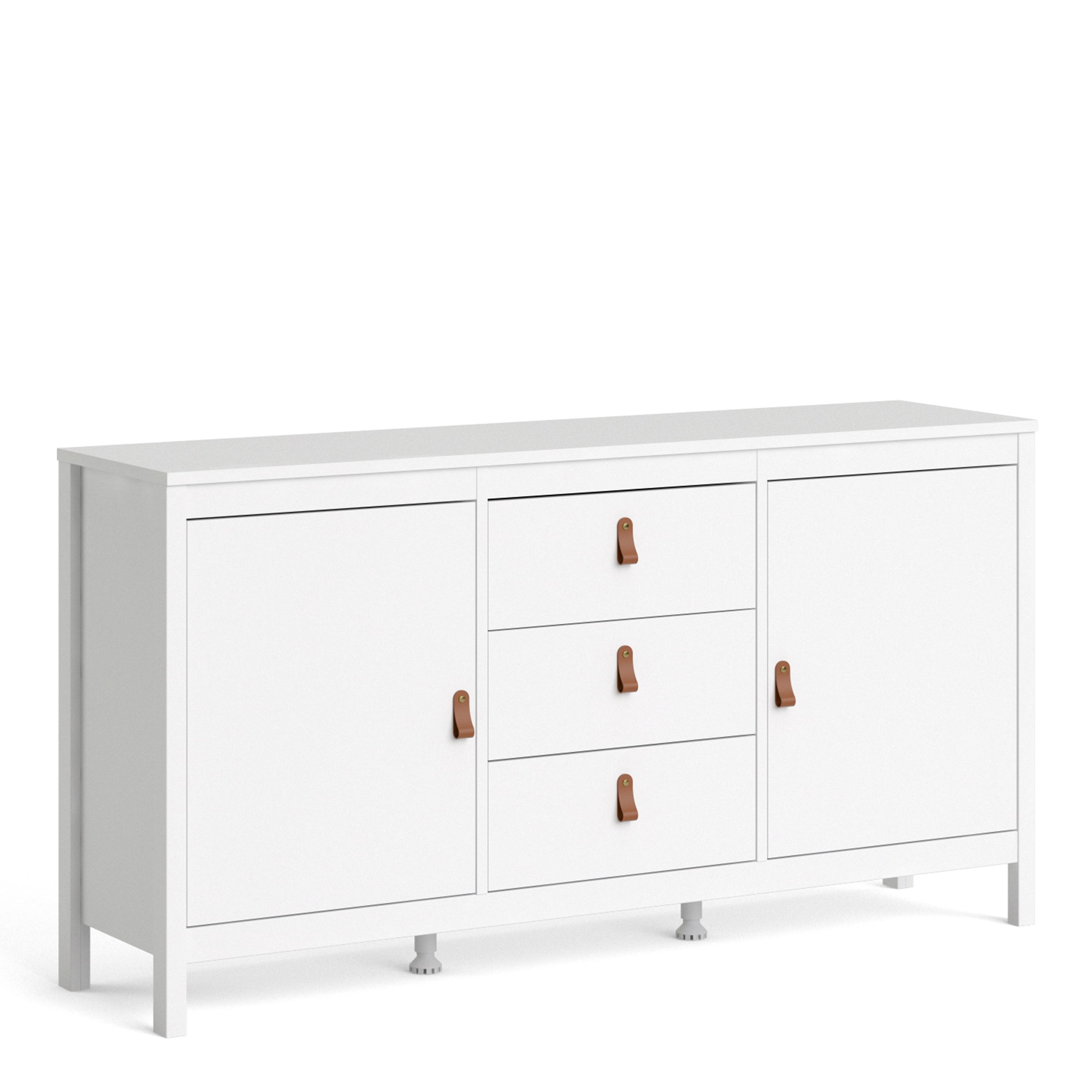 Barcelona Sideboard 2 doors + 3 drawers in White