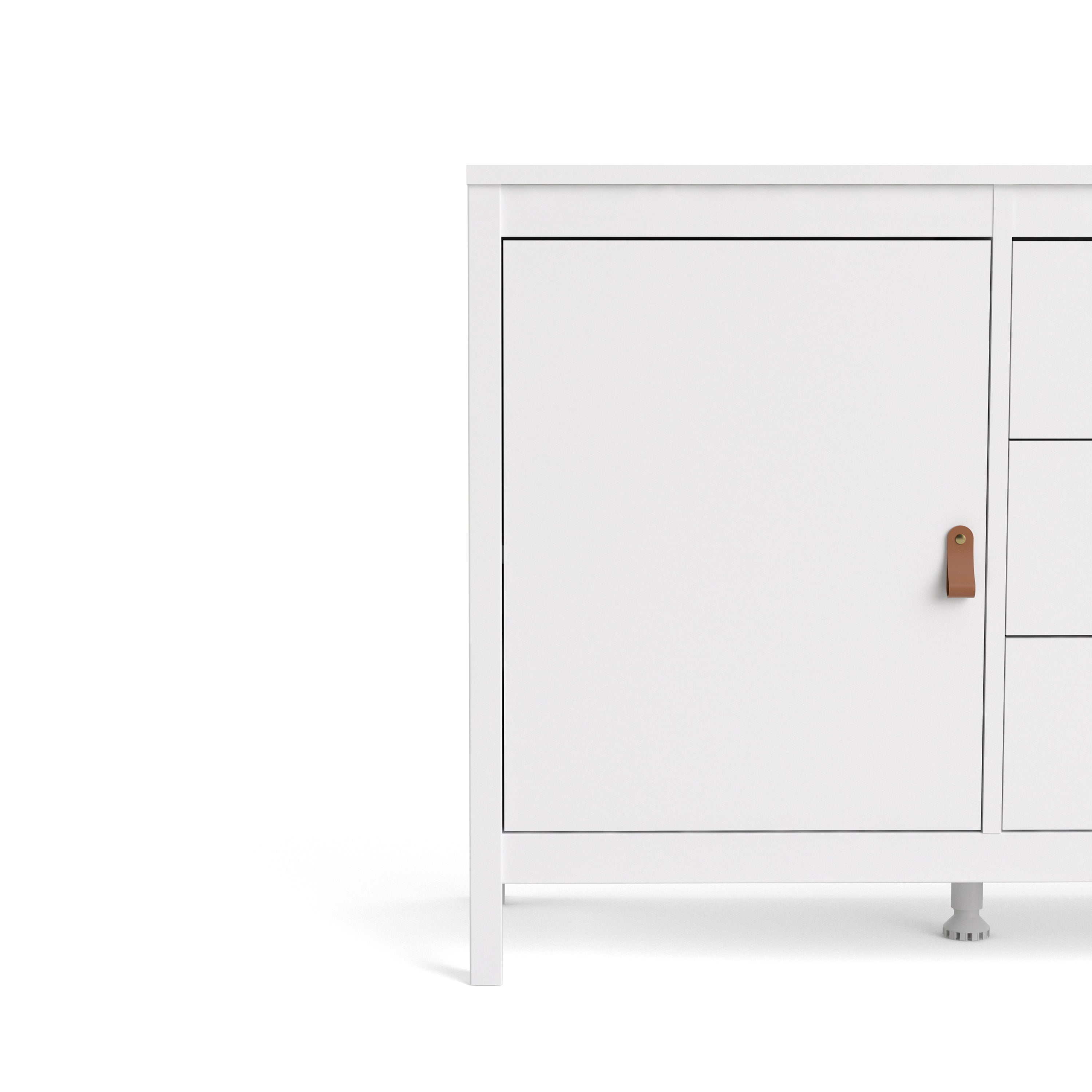 Barcelona Sideboard 2 doors + 3 drawers in White