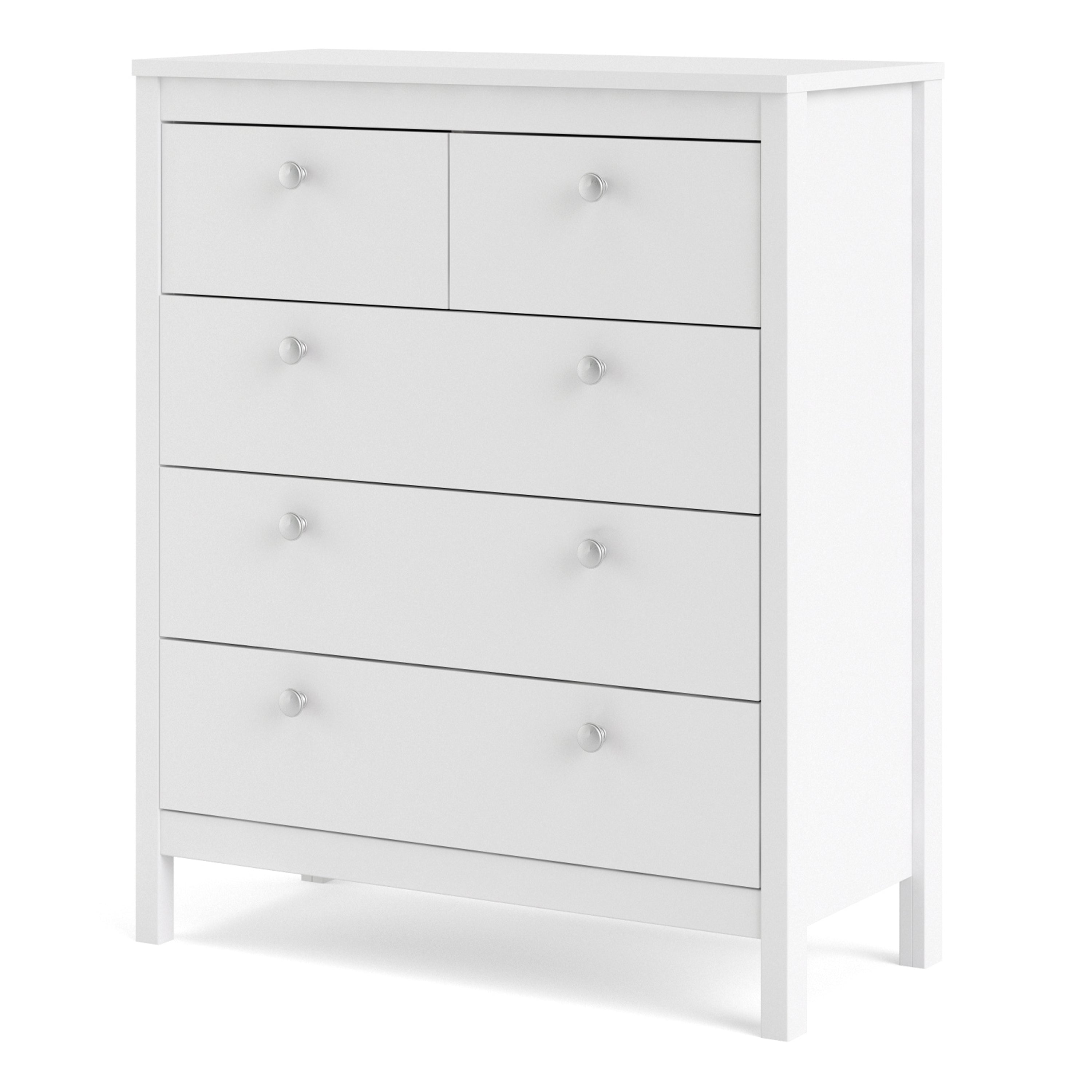 Madrid Chest 3+2 drawers in White