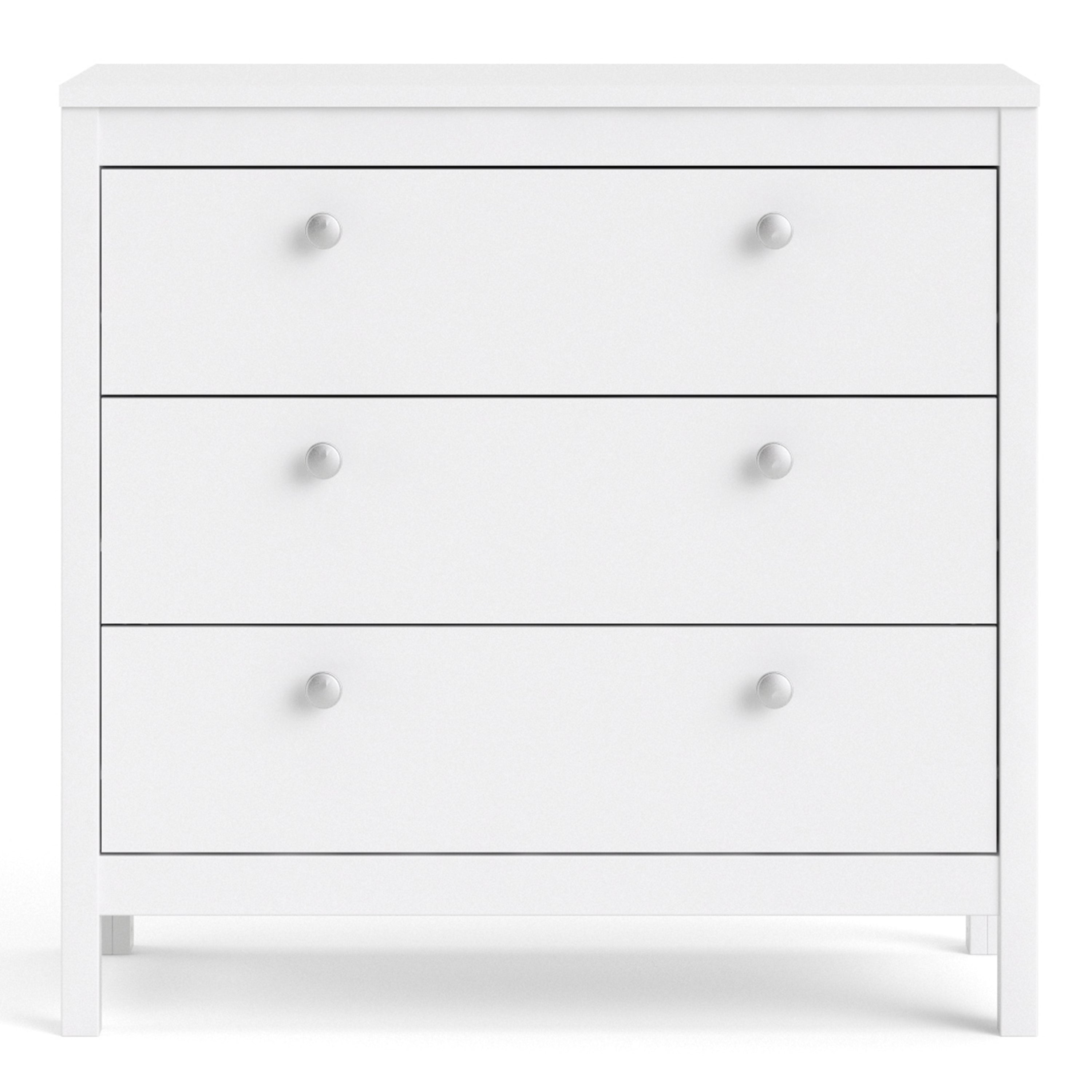 Madrid Chest 3 drawers in White