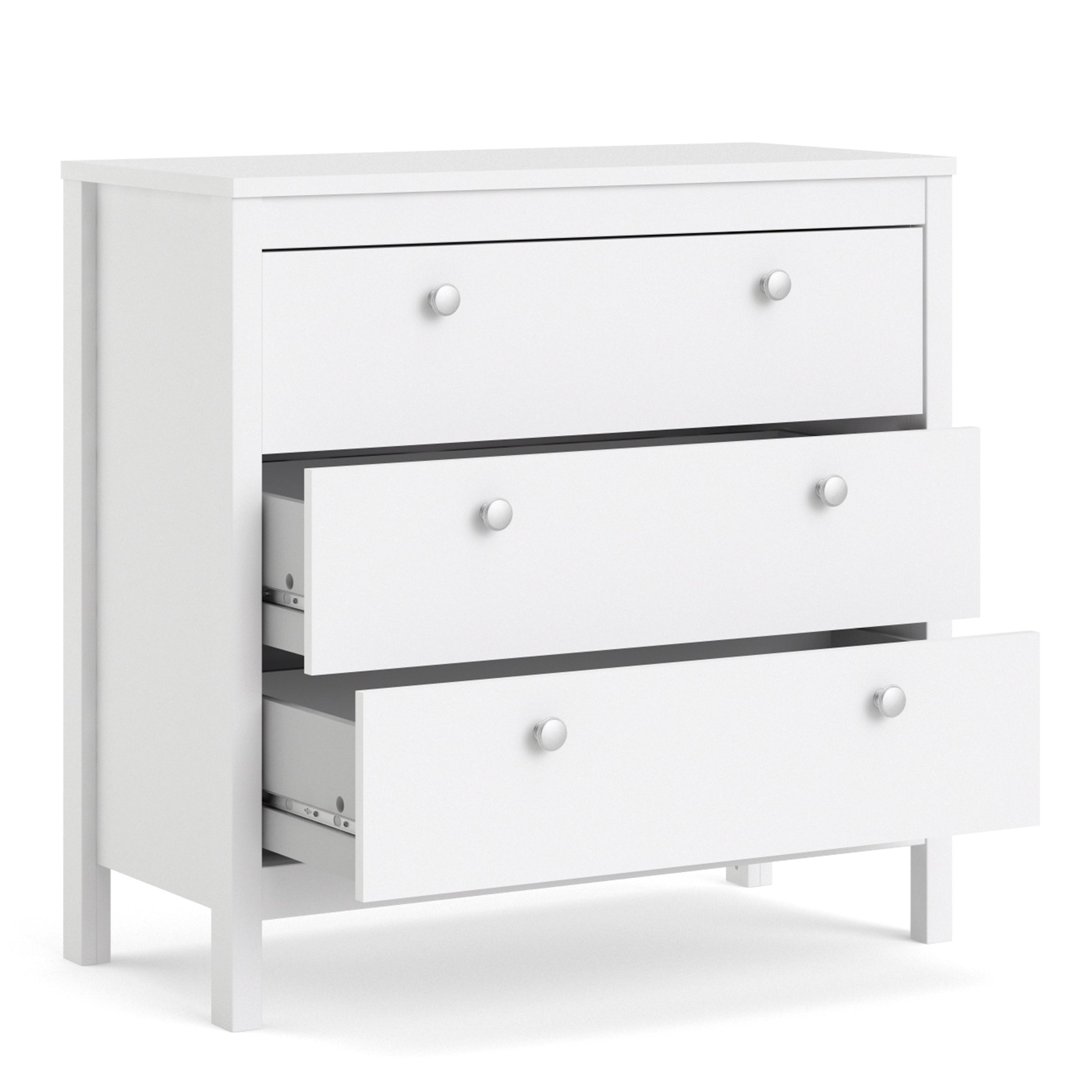 Madrid Chest 3 drawers in White