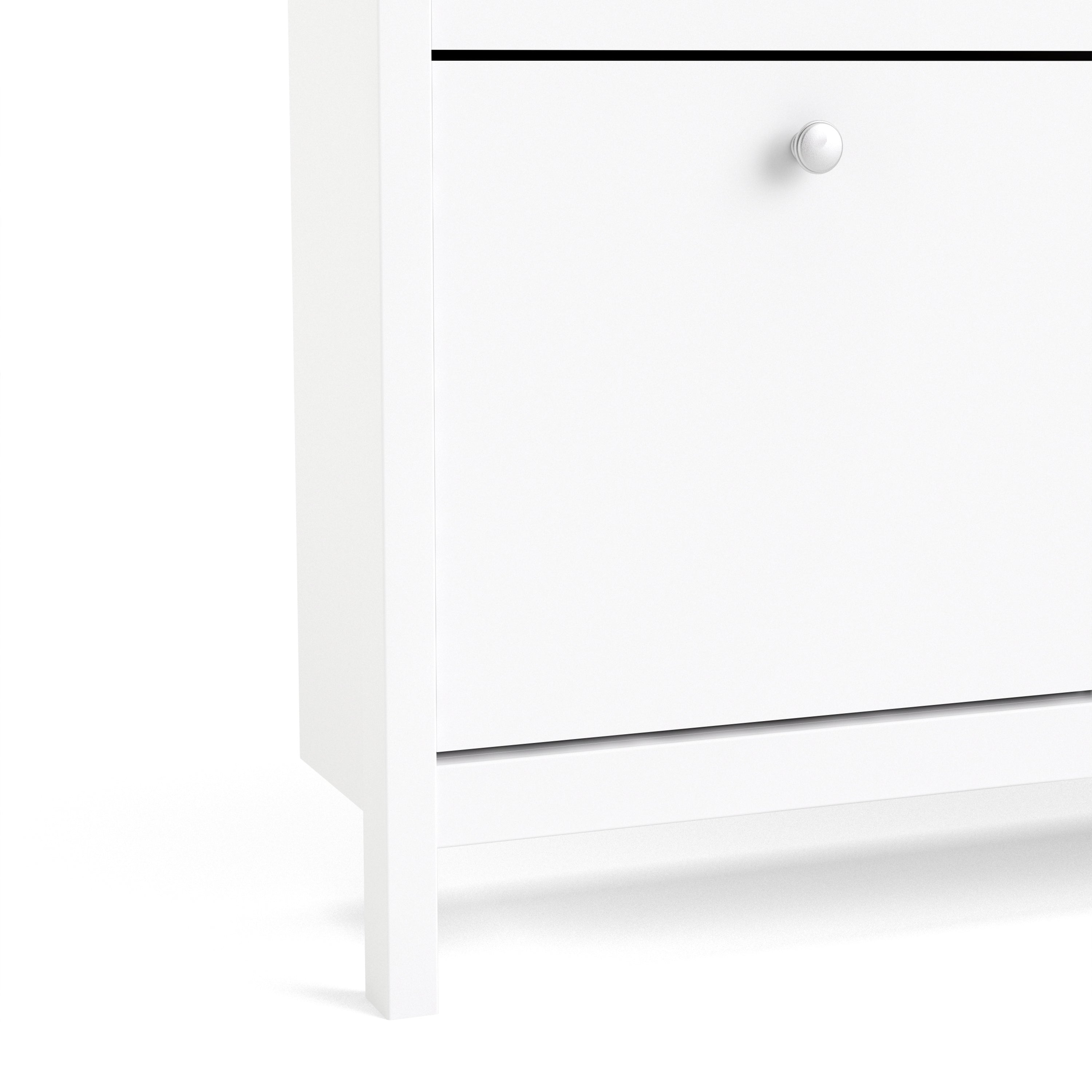 Madrid Shoe cabinet 4 Compartments in White