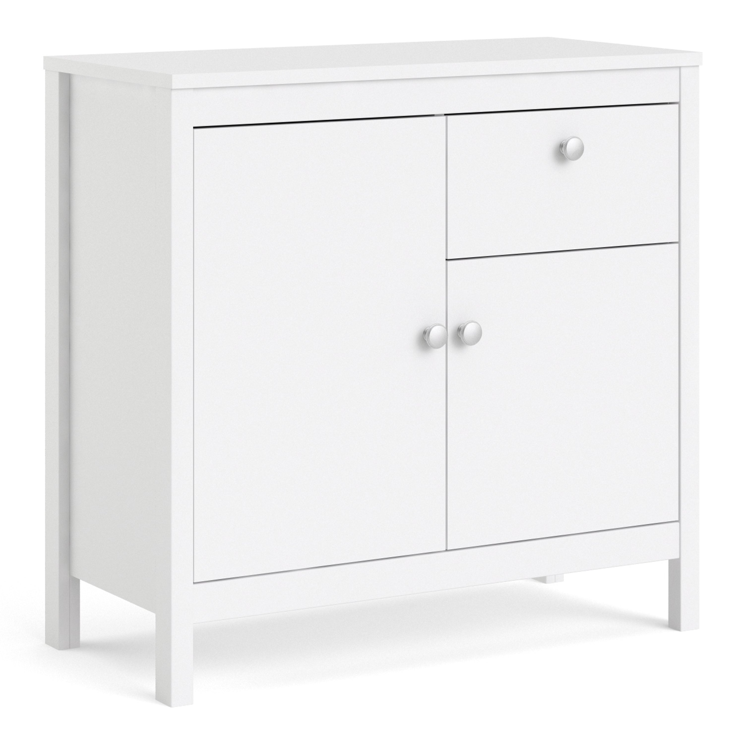 Madrid Sideboard 2 doors + 1 drawer in White