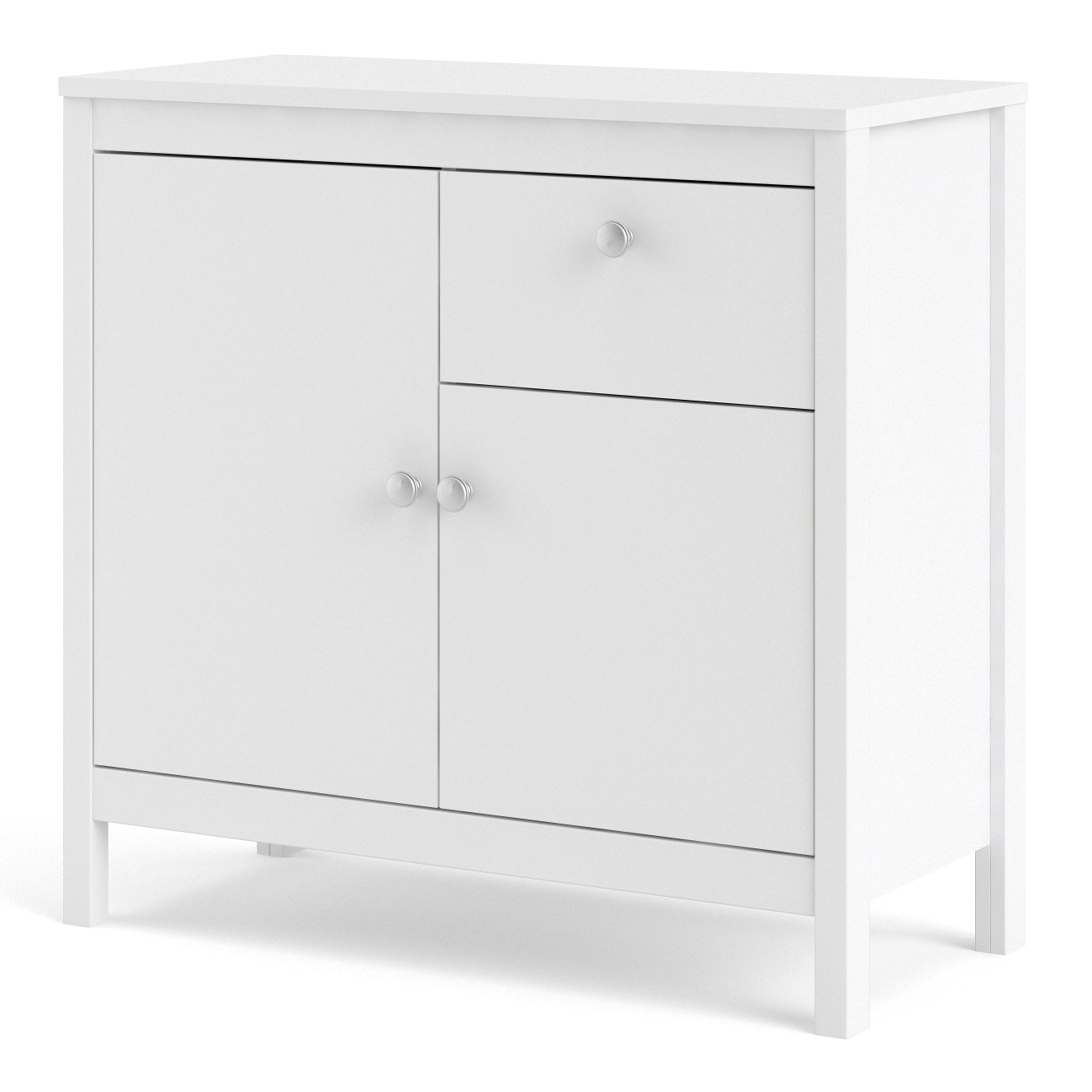 Madrid Sideboard 2 doors + 1 drawer in White