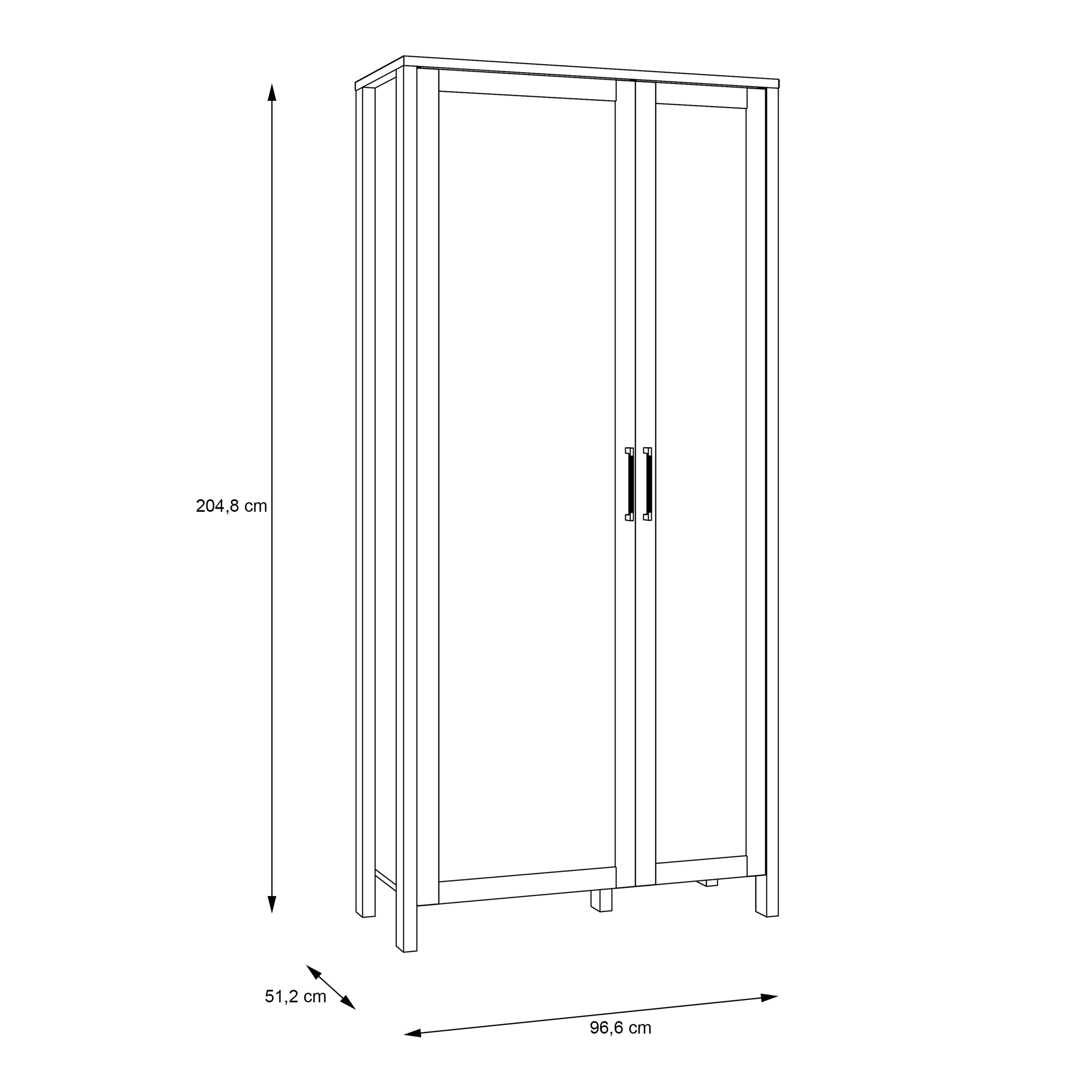 Malte Brun Display Cabinet in Waterford Oak