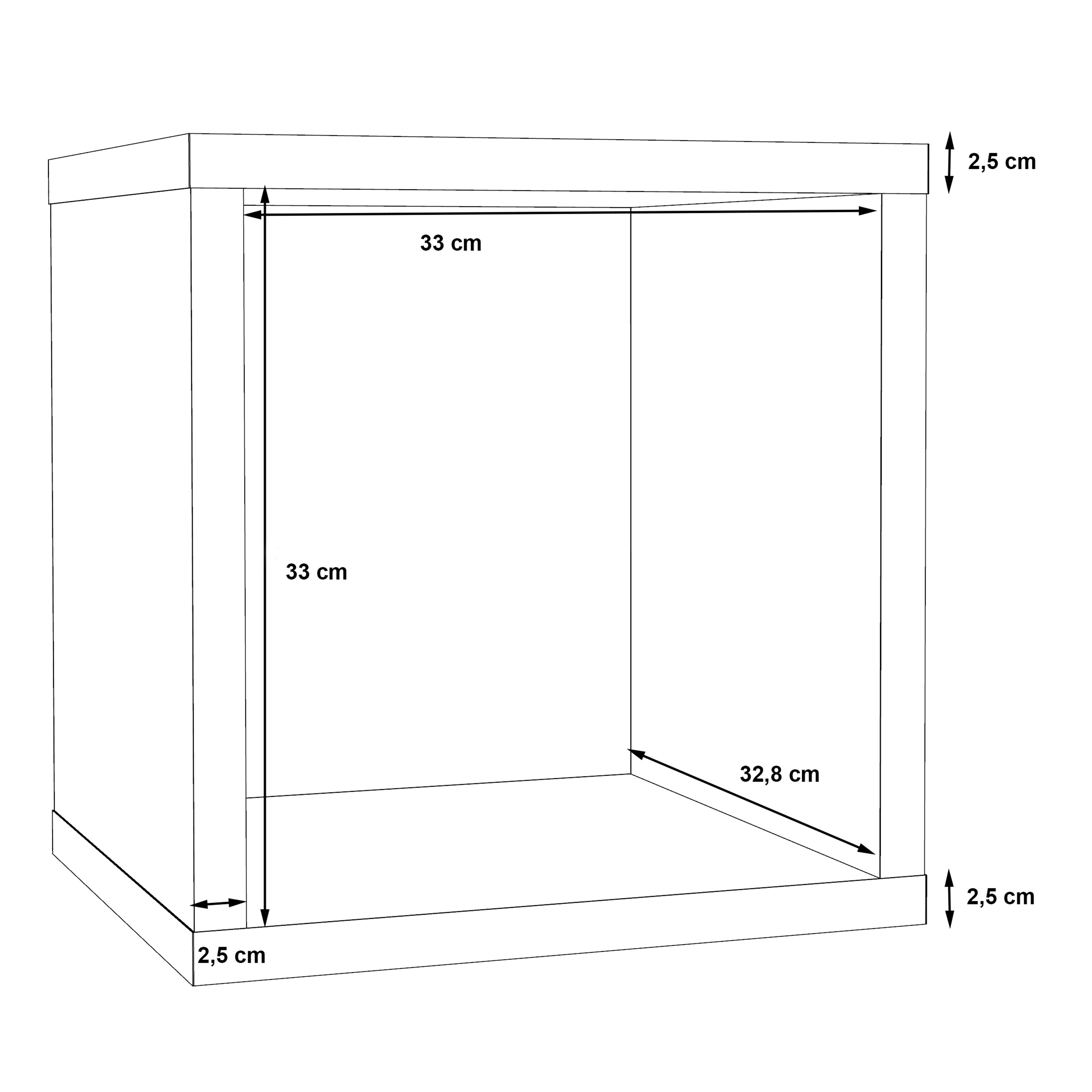 Mauro 1 Shelf Storage Unit in Matt White