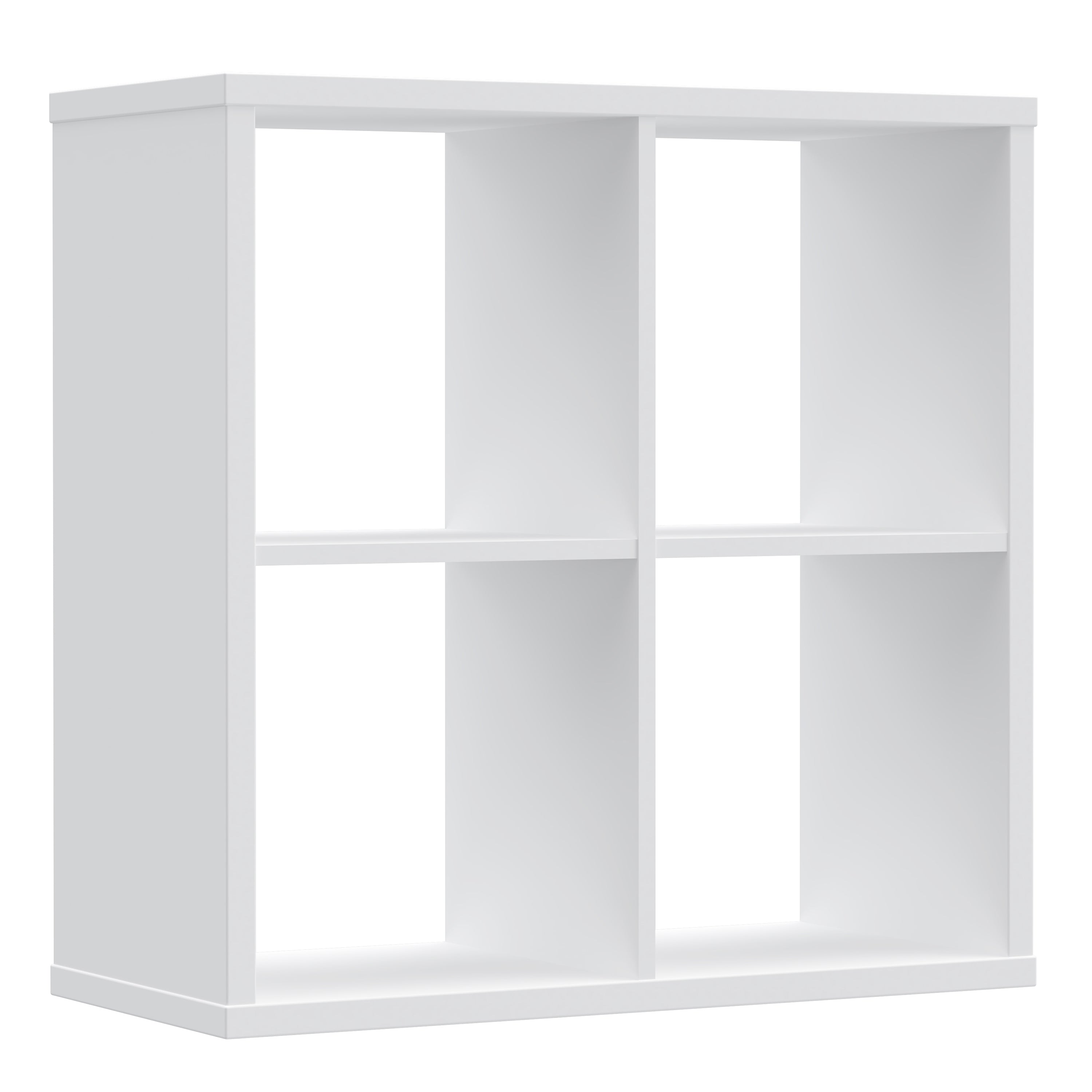 Mauro 2x2 Storage Unit in White High Gloss/White