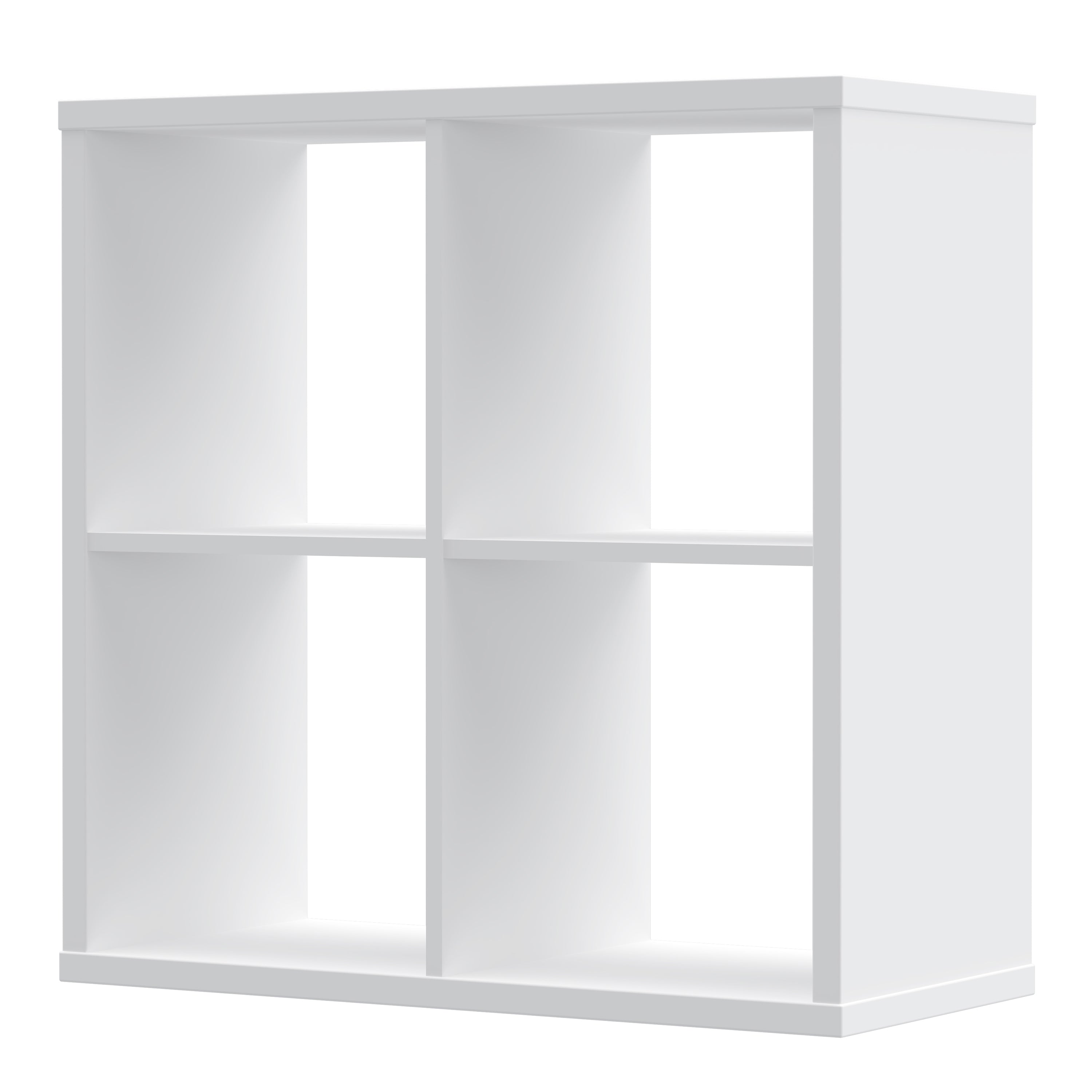Mauro 2x2 Storage Unit in White High Gloss/White