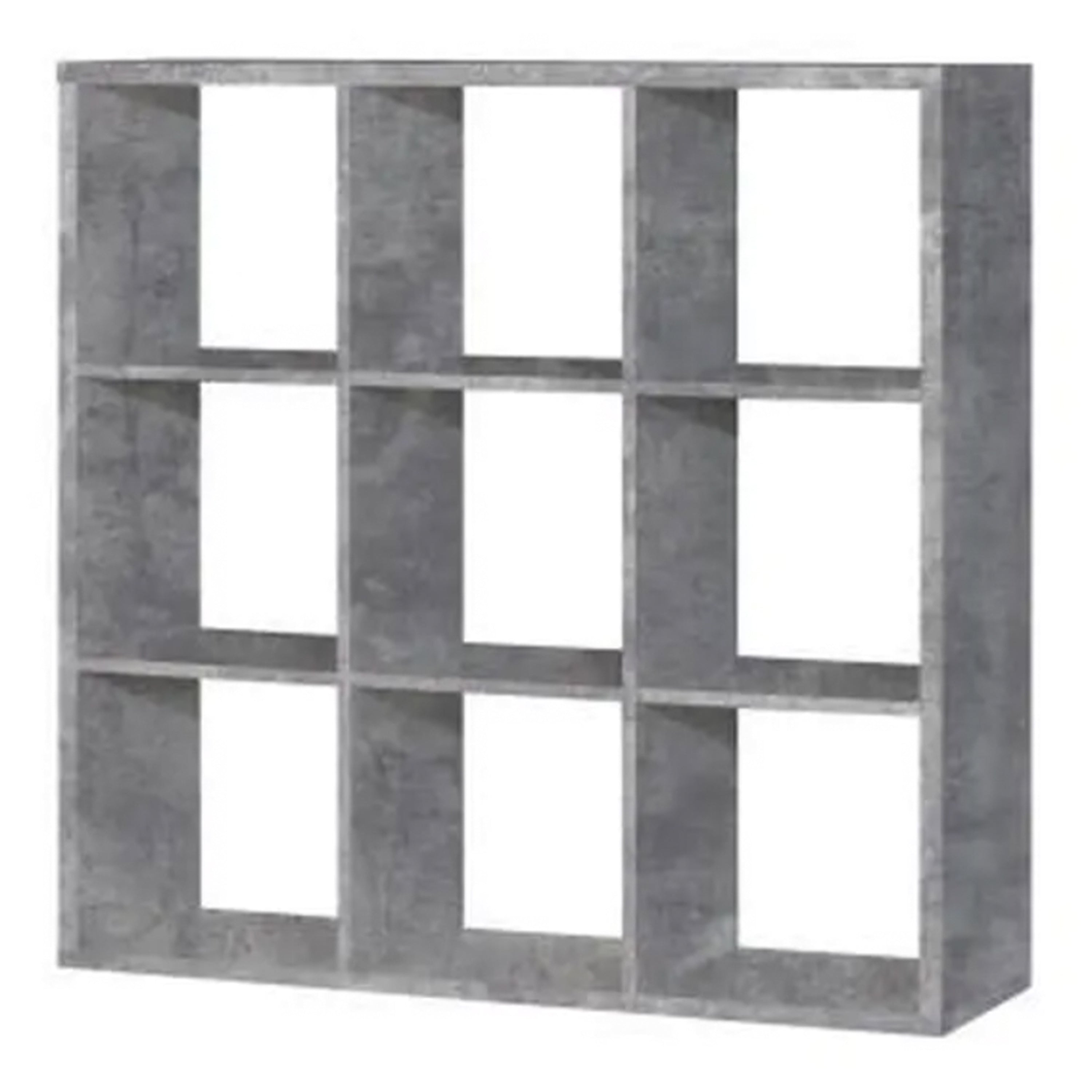 Mauro 3x3 Storage Unit in Concrete Grey