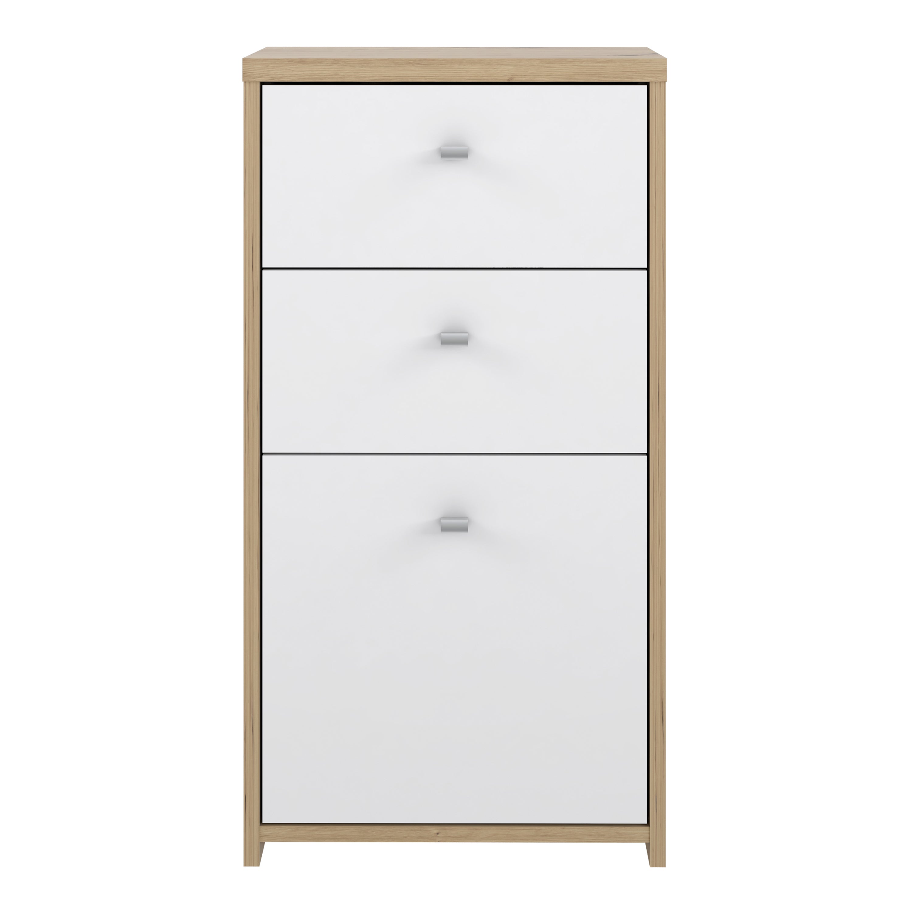 Best Chest Storage Cabinet 2 Drawers 1 Door in Artisan Oak/White