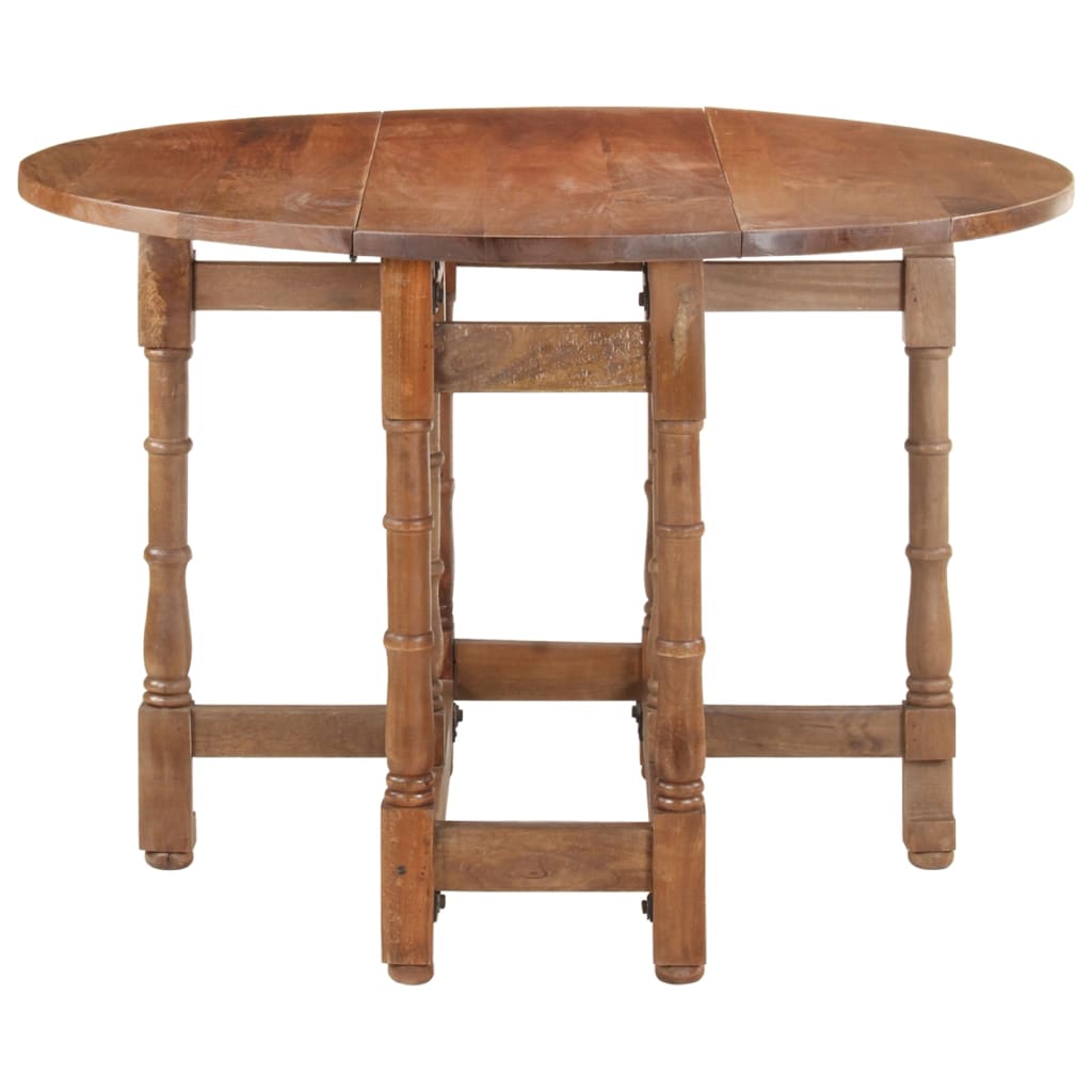 Dining Table Round 110x76 cm Solid Mango Wood